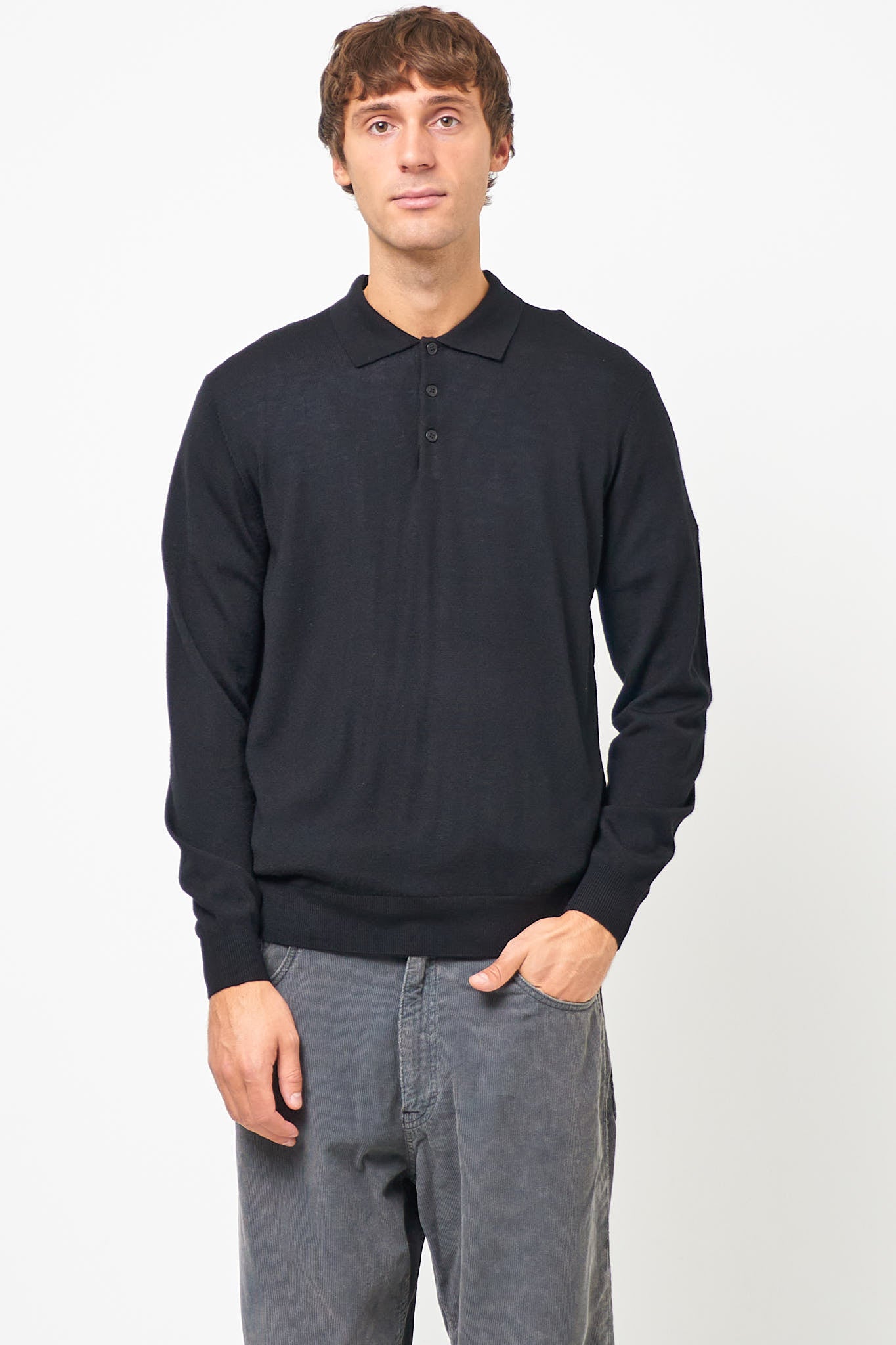 Otto Merino Polo Black