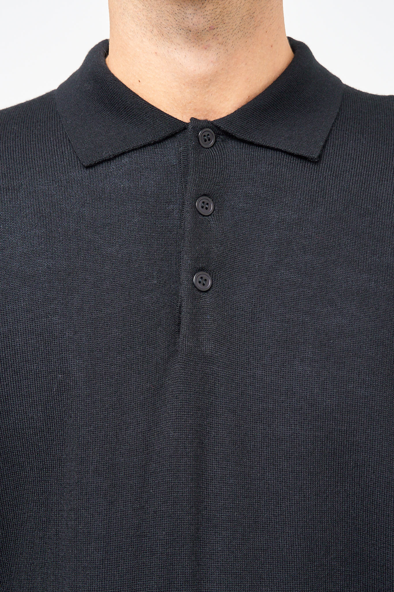 Otto Merino Polo Black
