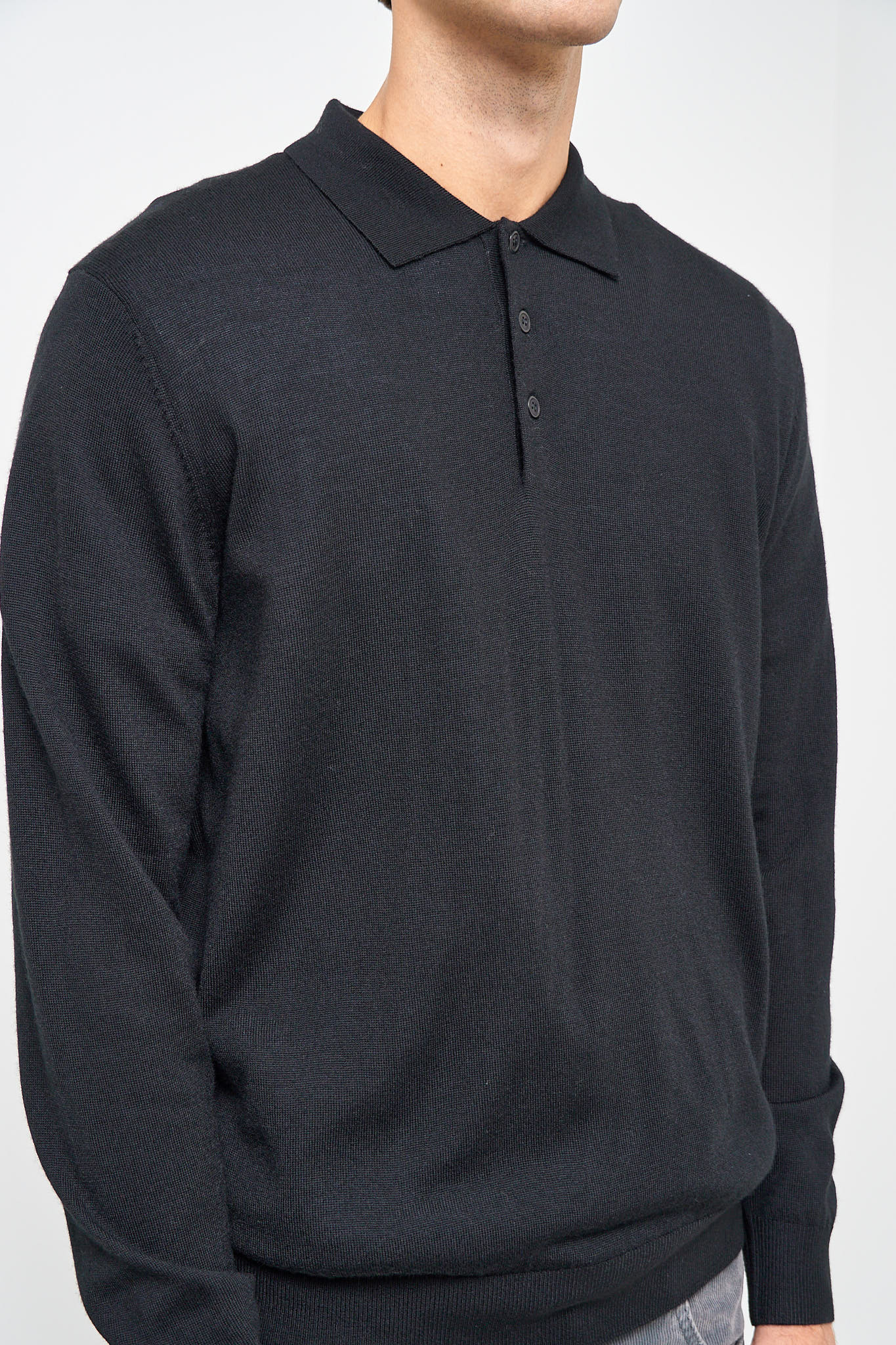 Otto Merino Polo Black
