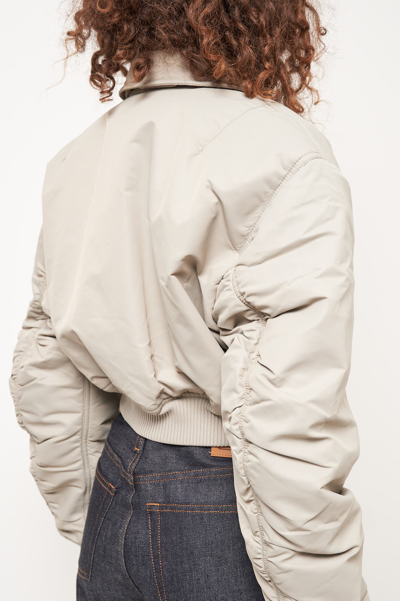 Padded Bomber Jacket Fog Grey