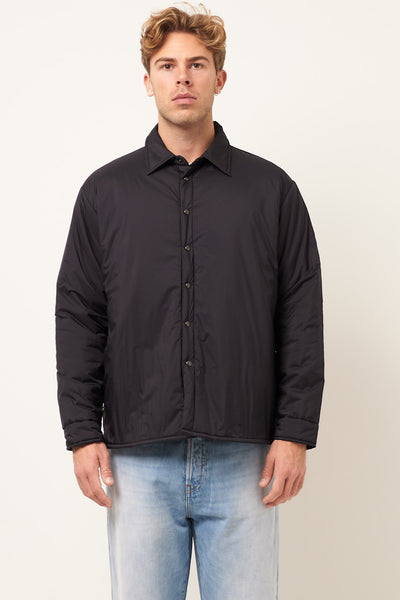  Padded Overshirt ブラック　XS Padded-Overshirt-Black-stroem-