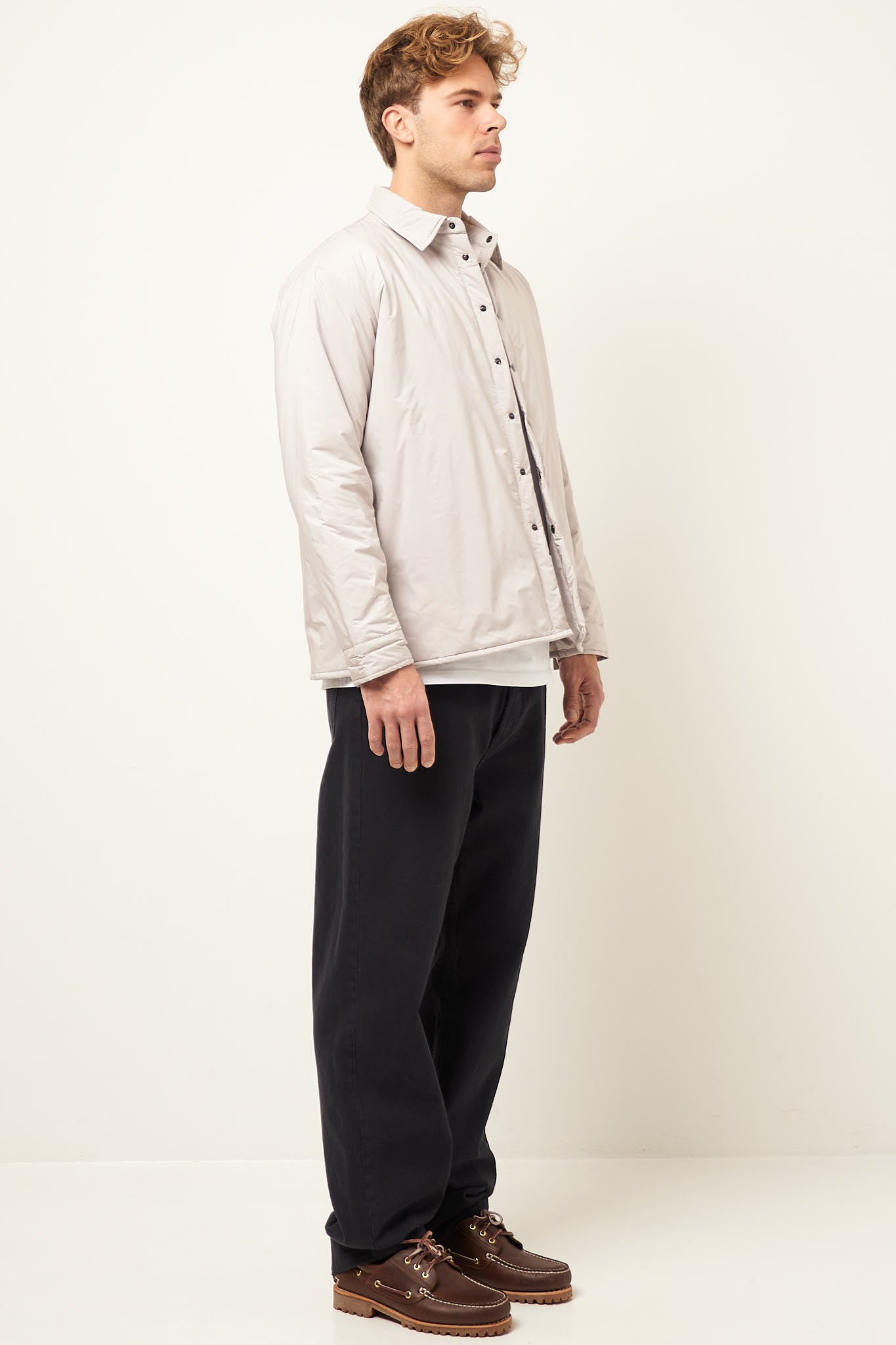 Padded Overshirt Light Grey