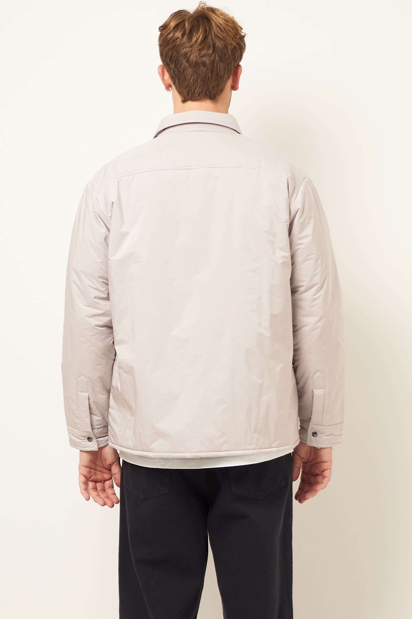 Padded Overshirt Light Grey