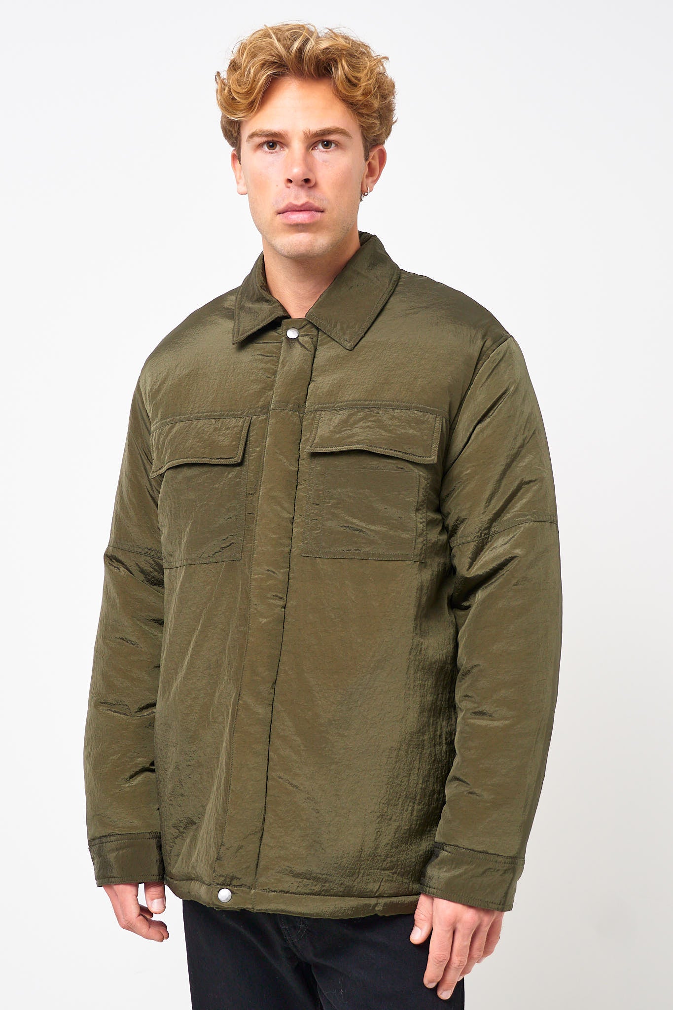 Padded Overshirt Military Green