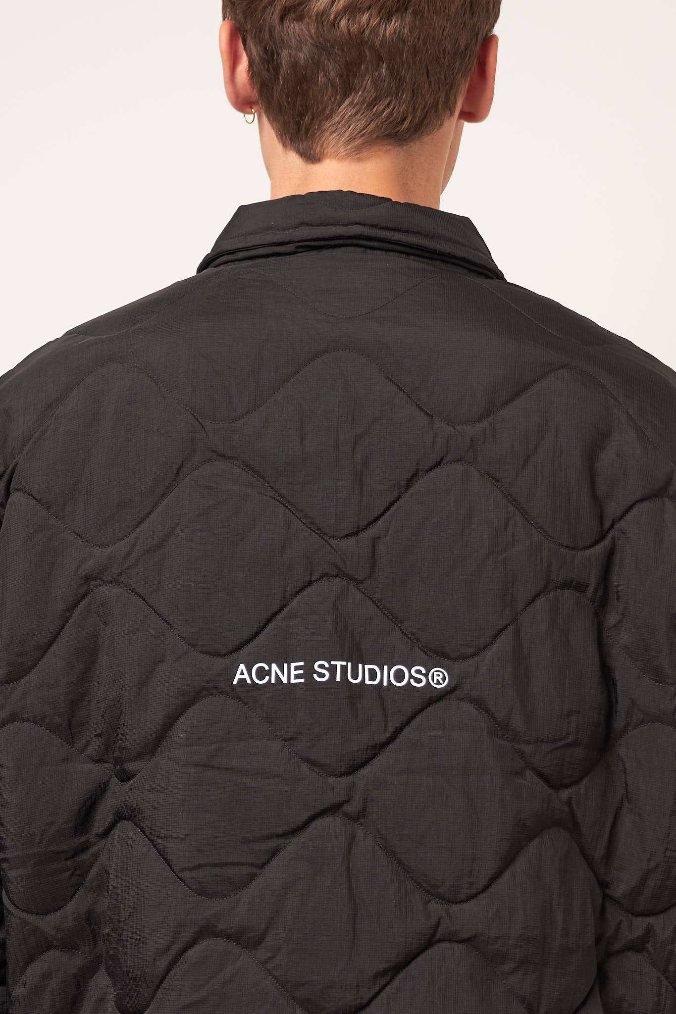 Padded quilted jacket Black