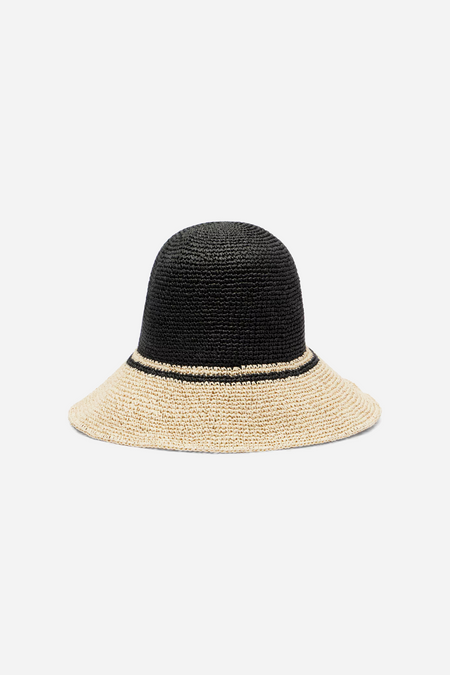 ☆Sale新品 TOTEME Paper straw hat BLACK TOTEME - Paper Straw Hat Black/Ecru – STRØM