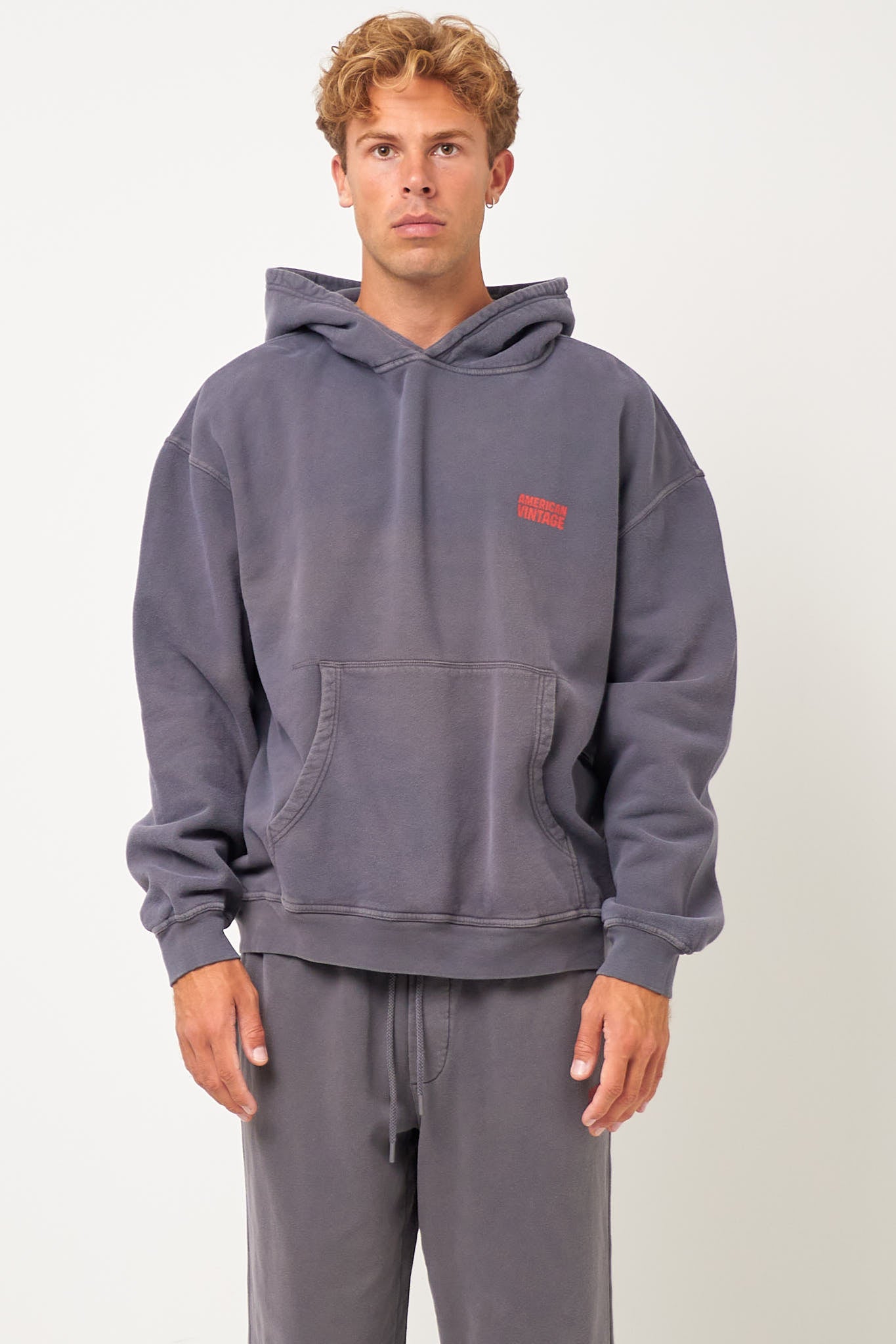 Plizzy Hoodie Vintage Ashen