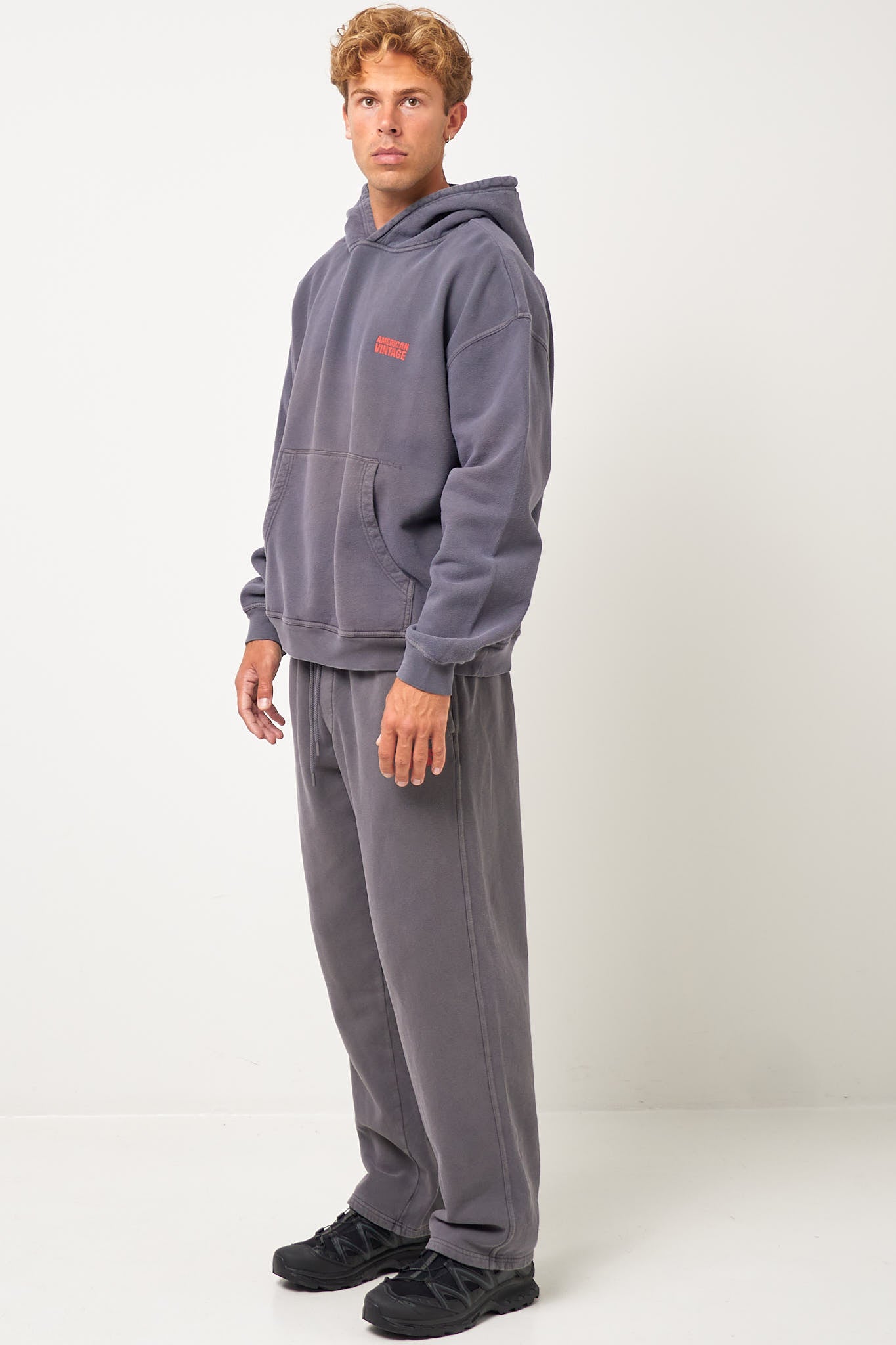 Plizzy Hoodie Vintage Ashen