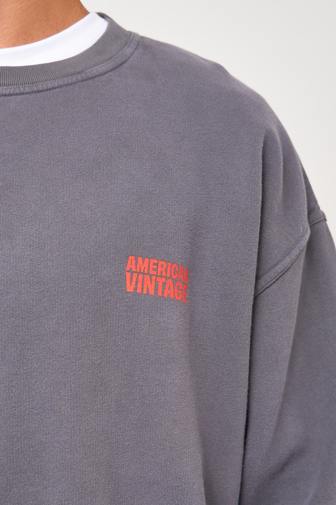 Plizzy Sweatshirt Vintage Ashen