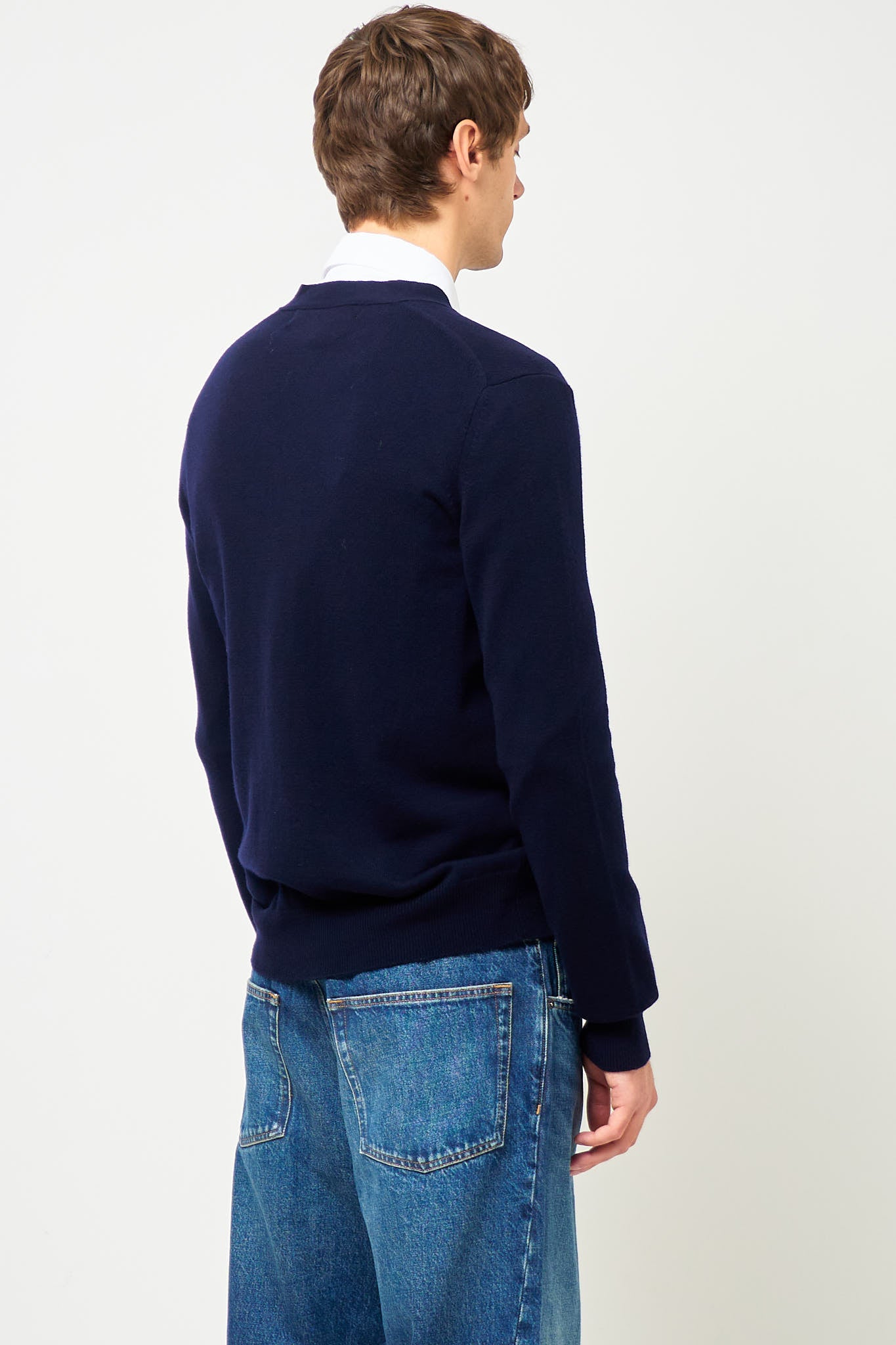 Comme des Garçons Play Red Heart Cardigan Navy – STRØM