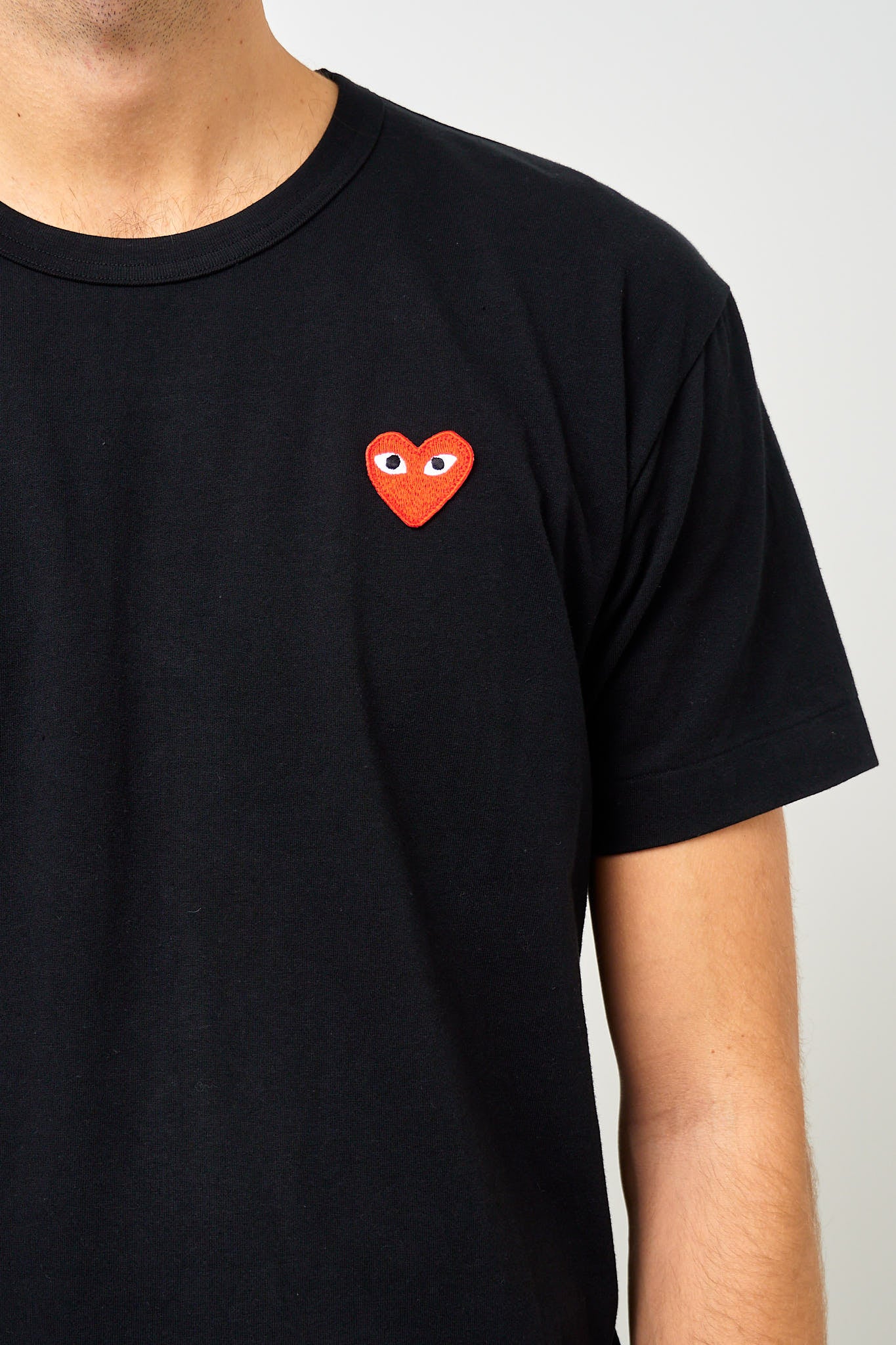 Comme des Garçons Play Red Heart T-shirt Black – STRØM