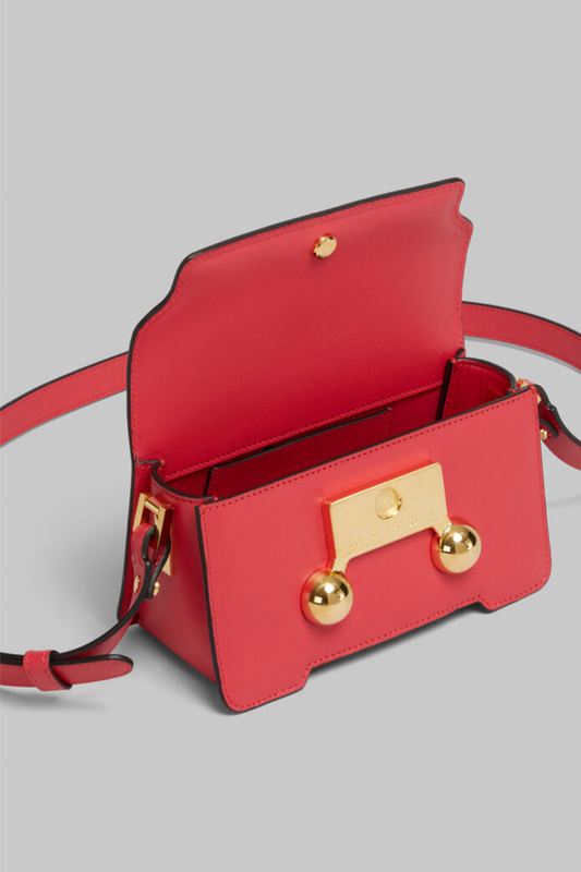 Red leather Trunkaroo mini shoulder bag