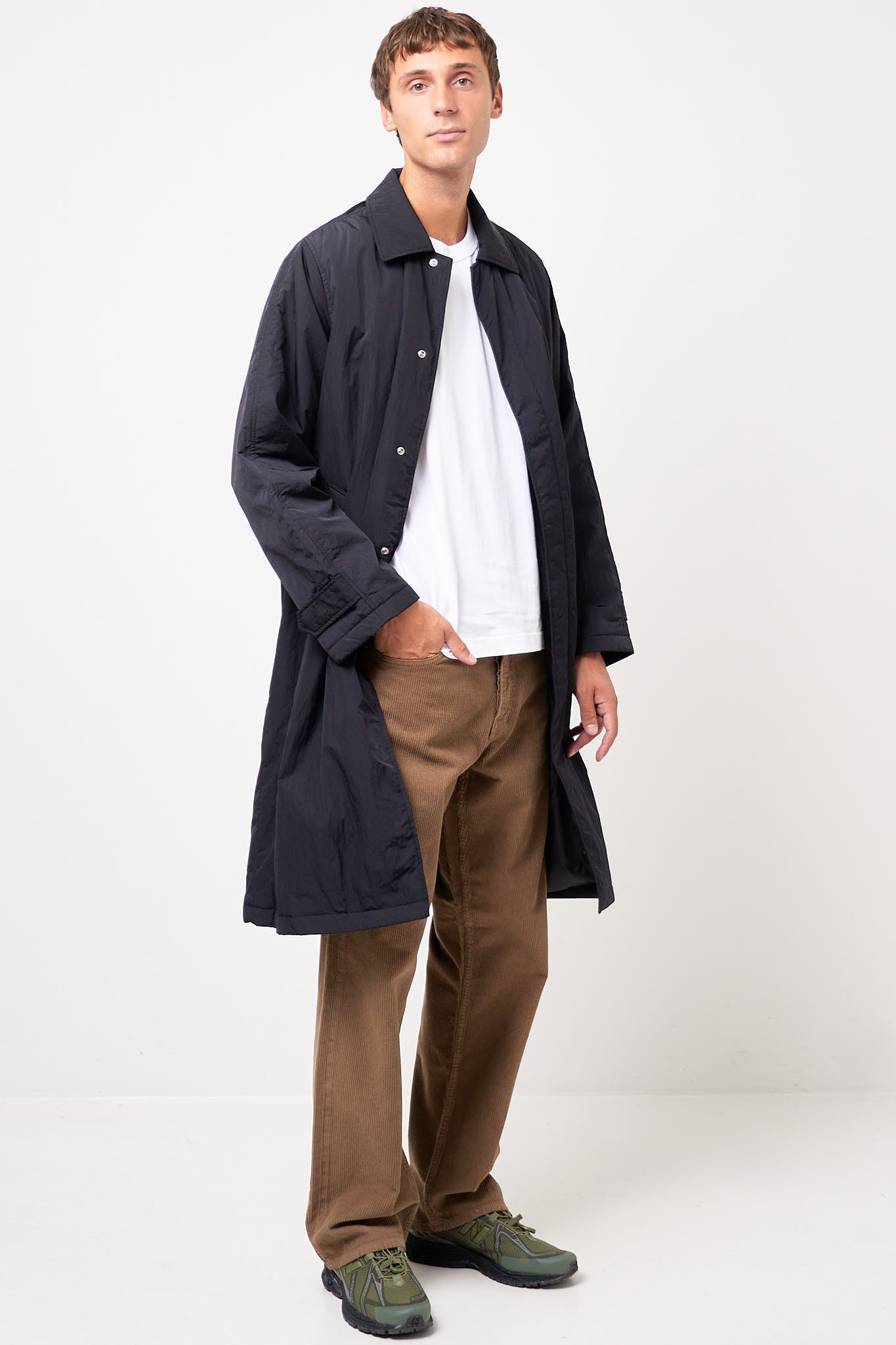 ジャケット・アウター Sunflower Relaxed Nylon Coat - Black 50 Sunflower - Relaxed Nylon Coat Black – STRØM