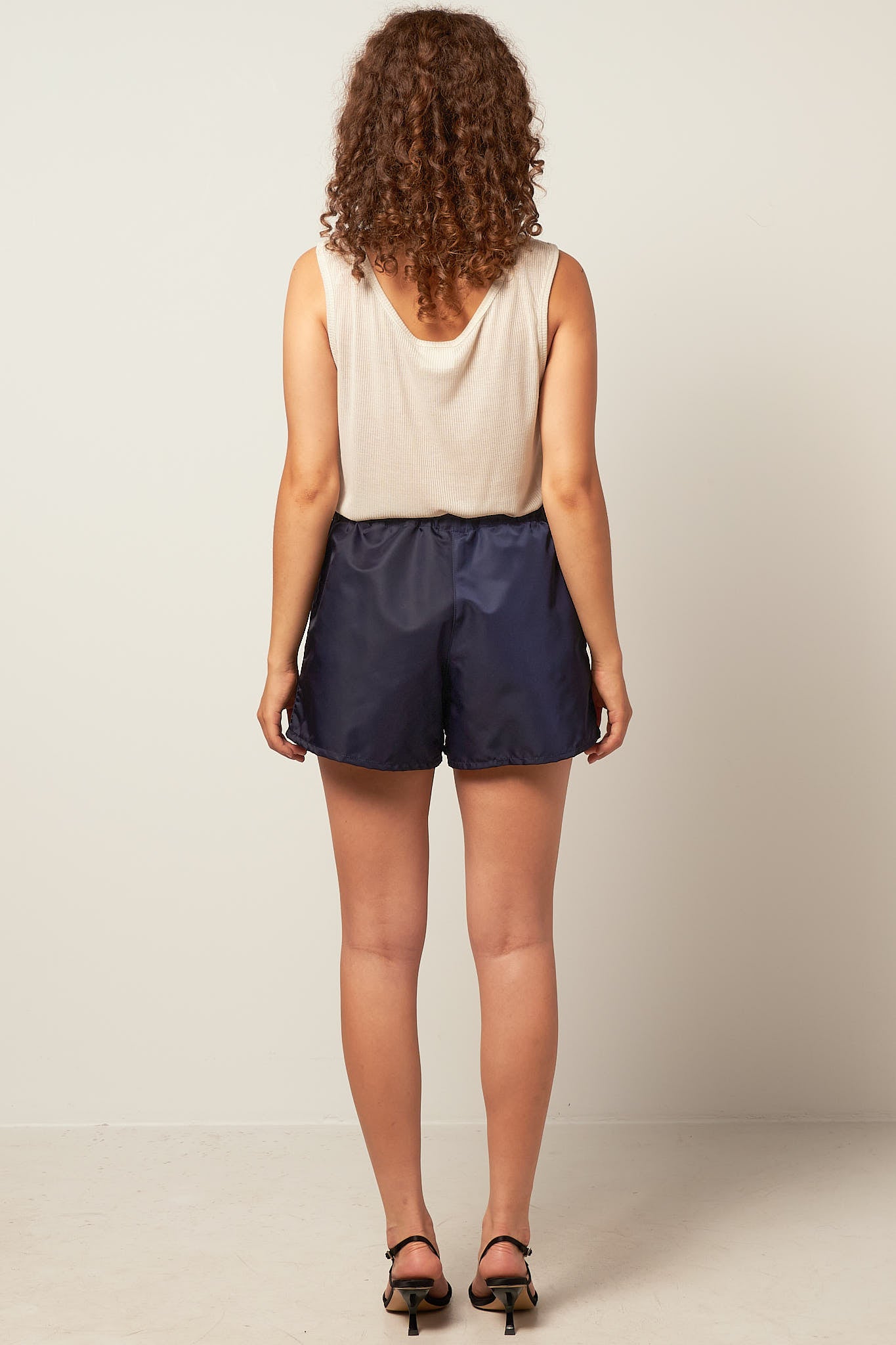 Ada Nylon Shorts Navy