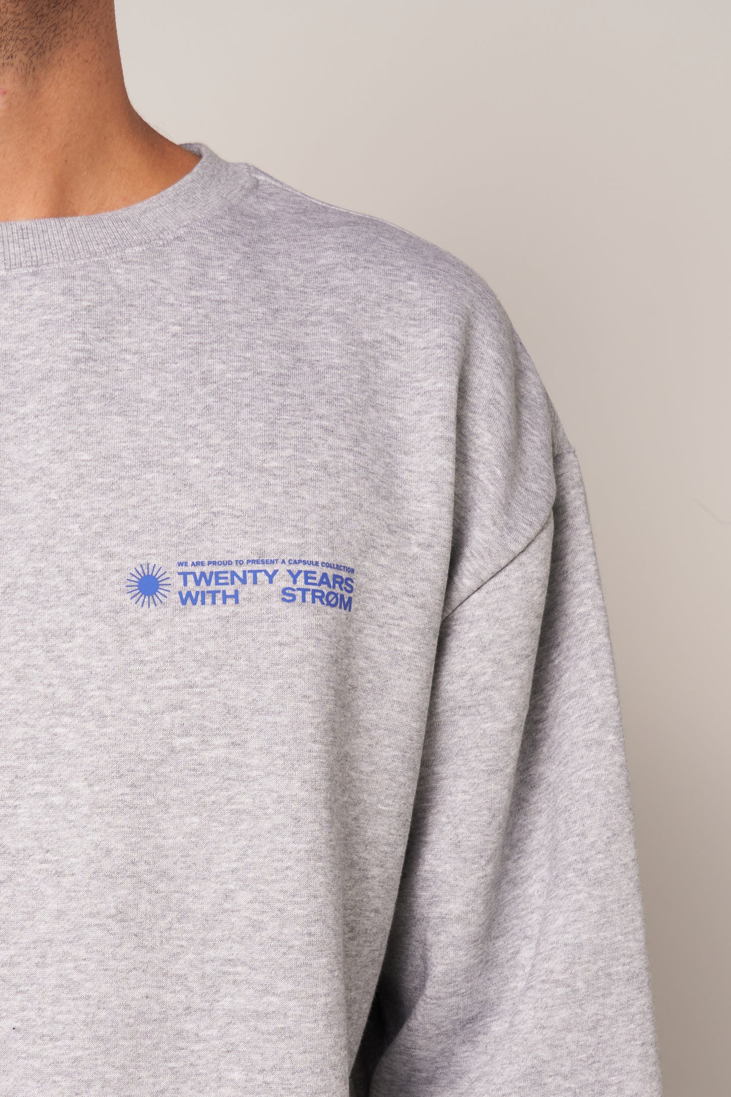 Sun Sweatshirt Heather Grey/Blue