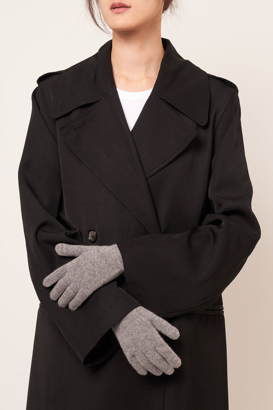 Whitney Cashmere Gloves Grey Melange