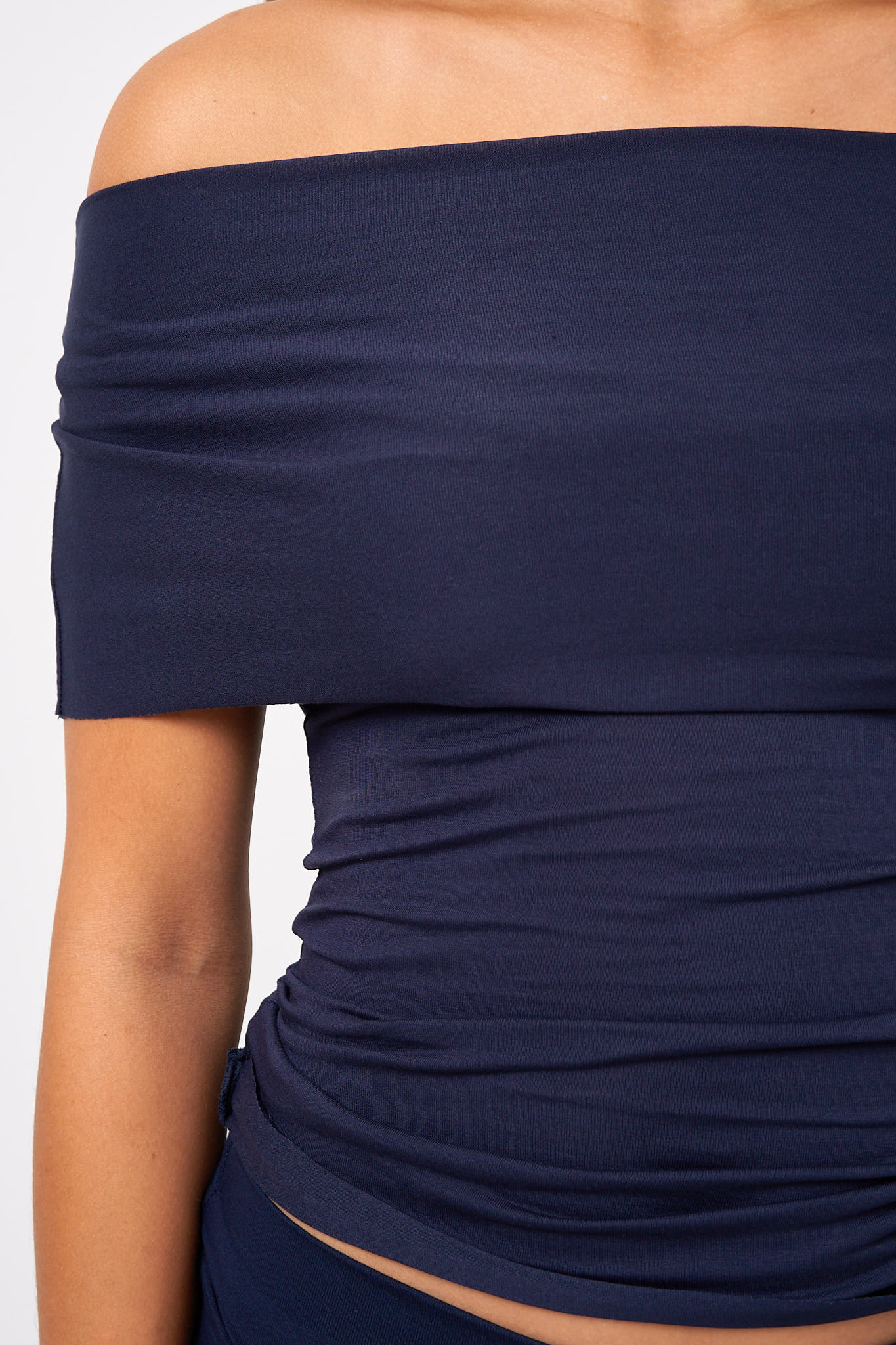 S/S Off-Shoulder Top Navy