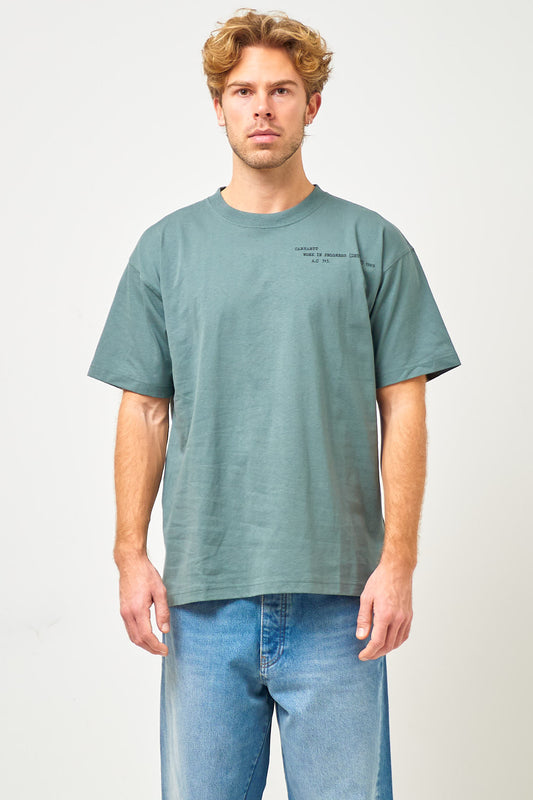 S/S Punched T-Shirt Velvet Green