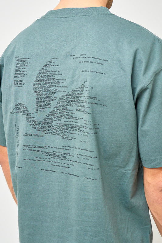 S/S Punched T-Shirt Velvet Green