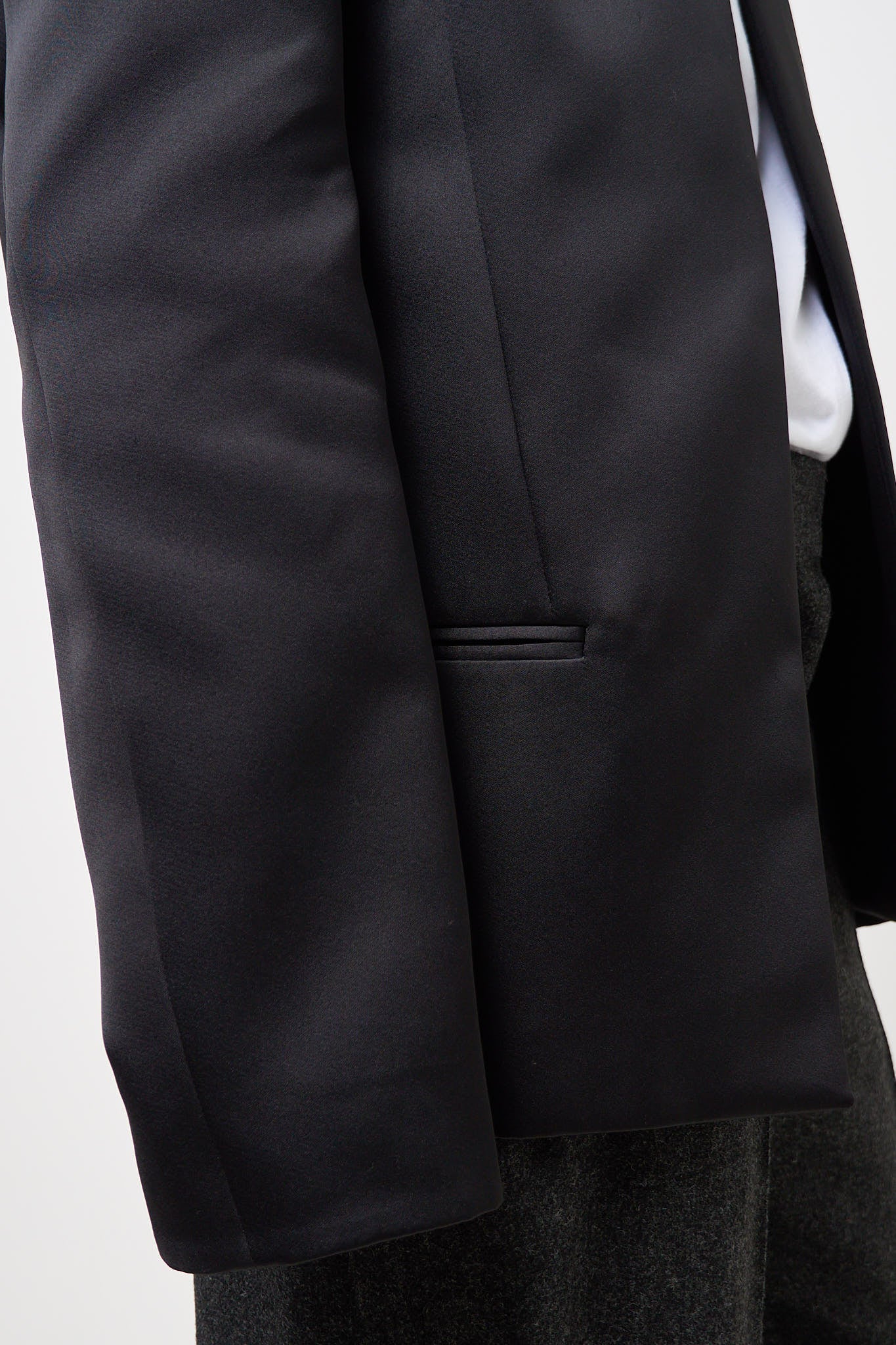 Satin Dinner Jacket Black