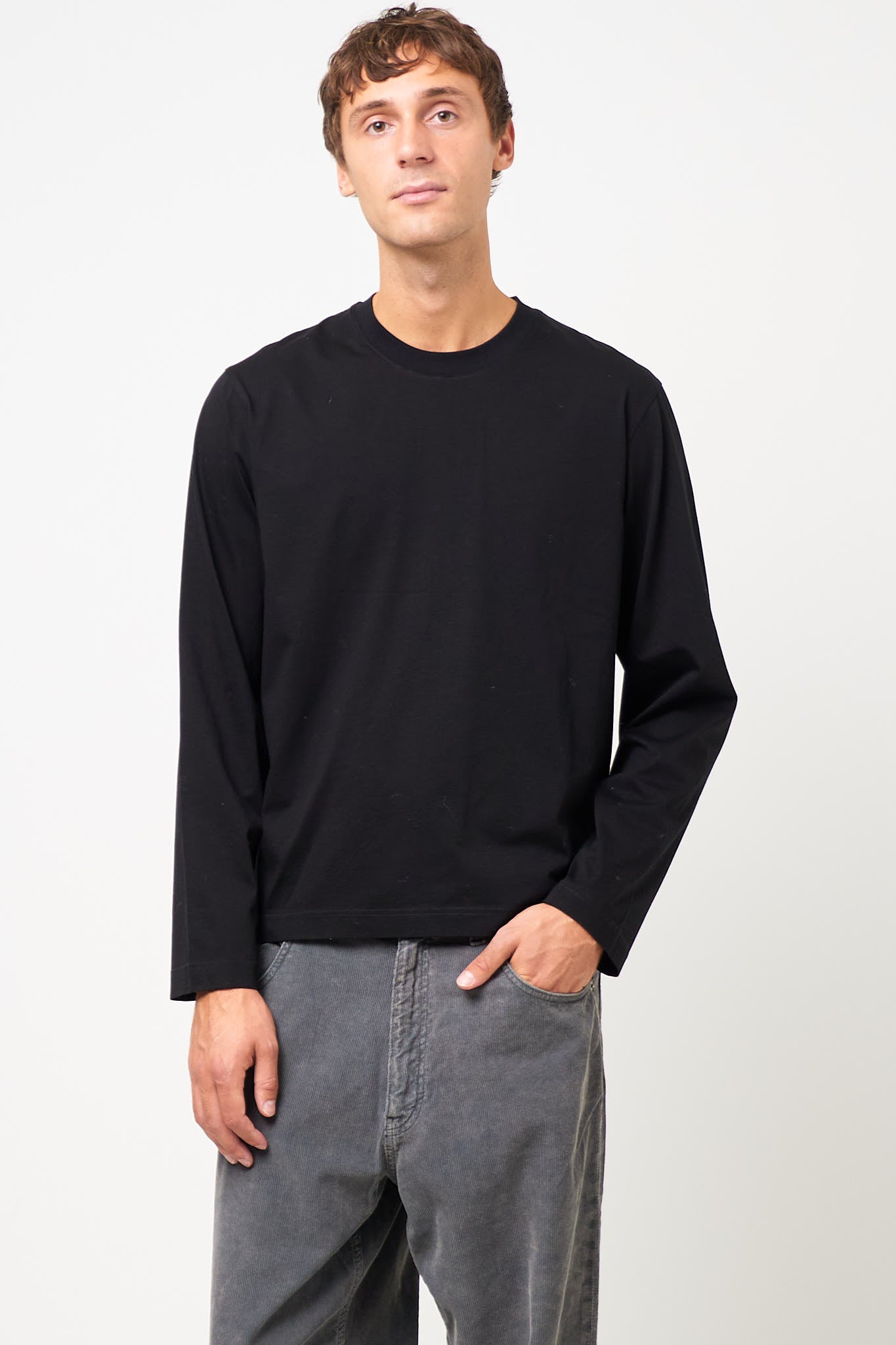 Seam L/S Tee Black