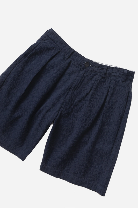 Seersucker Part Timer Shorts Dark Navy