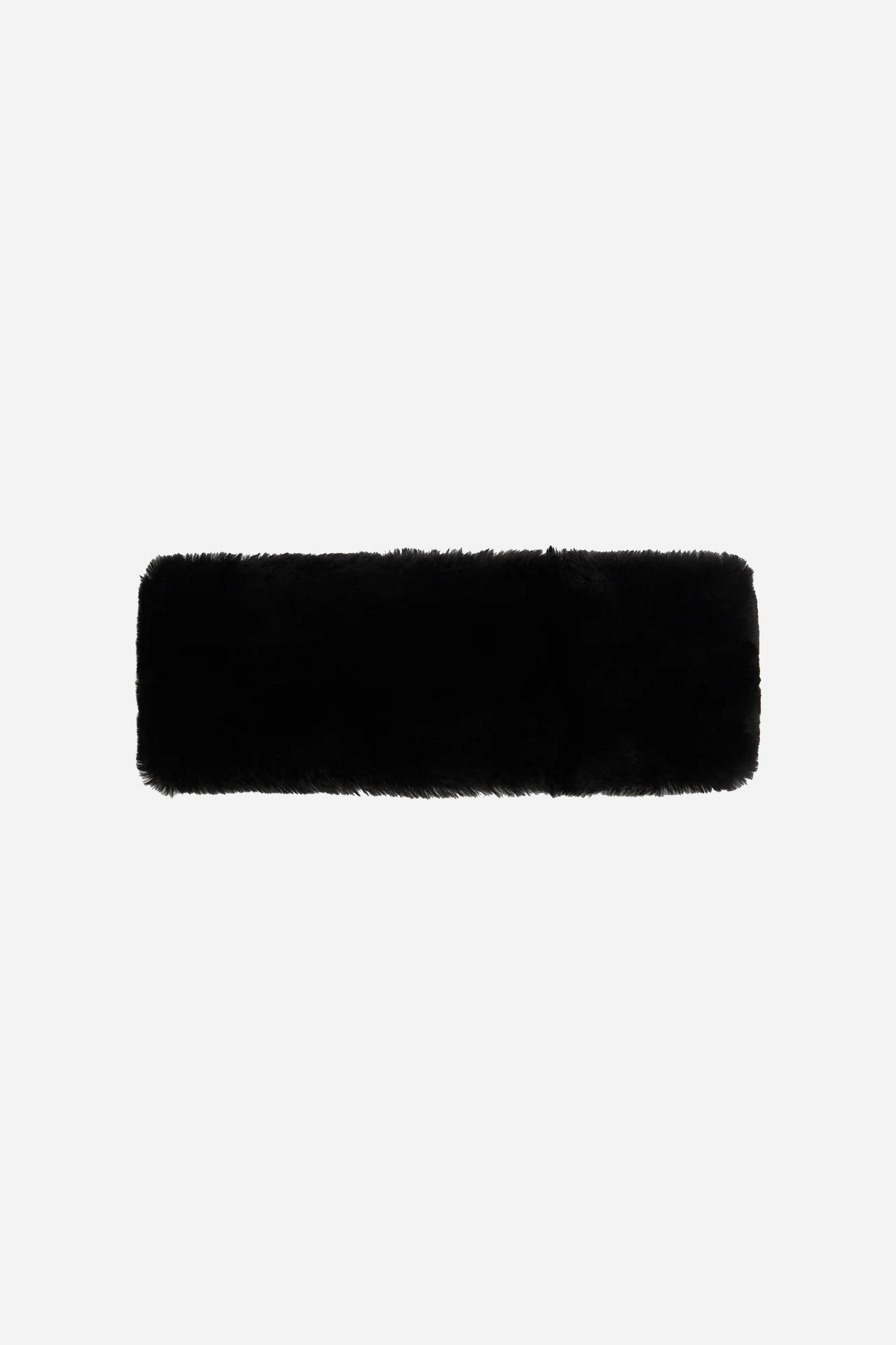 Shearling Headband Black