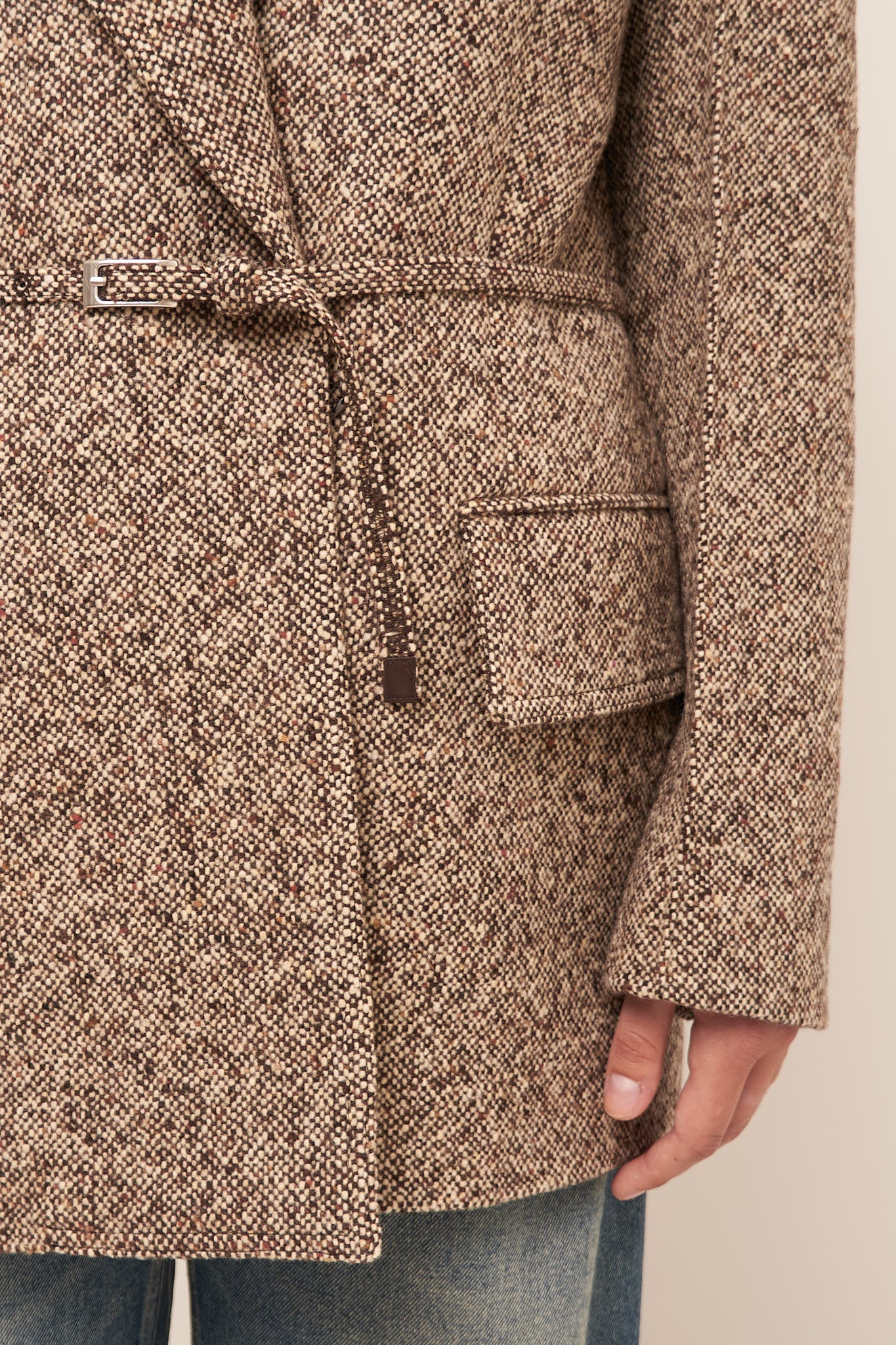 Acne Studios - Single-Breasted Jacket Brown/Beige – STRØM Acne Studios - Single-Breasted Jacket Brown/Beige – STRØM
