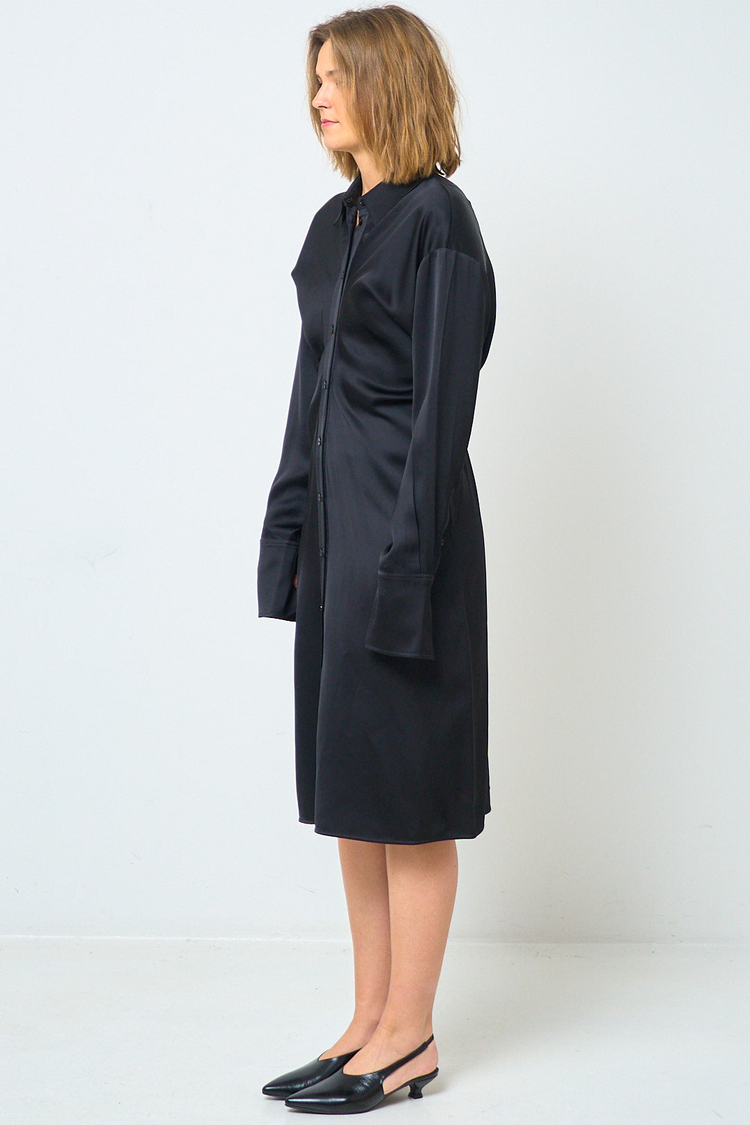 Slouch Shirtdress Black