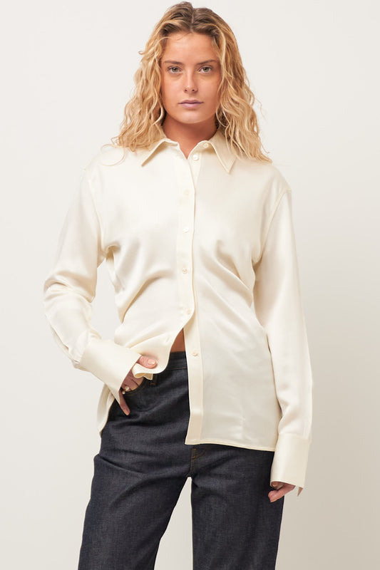 Slouch Waist Shirt Macadamia