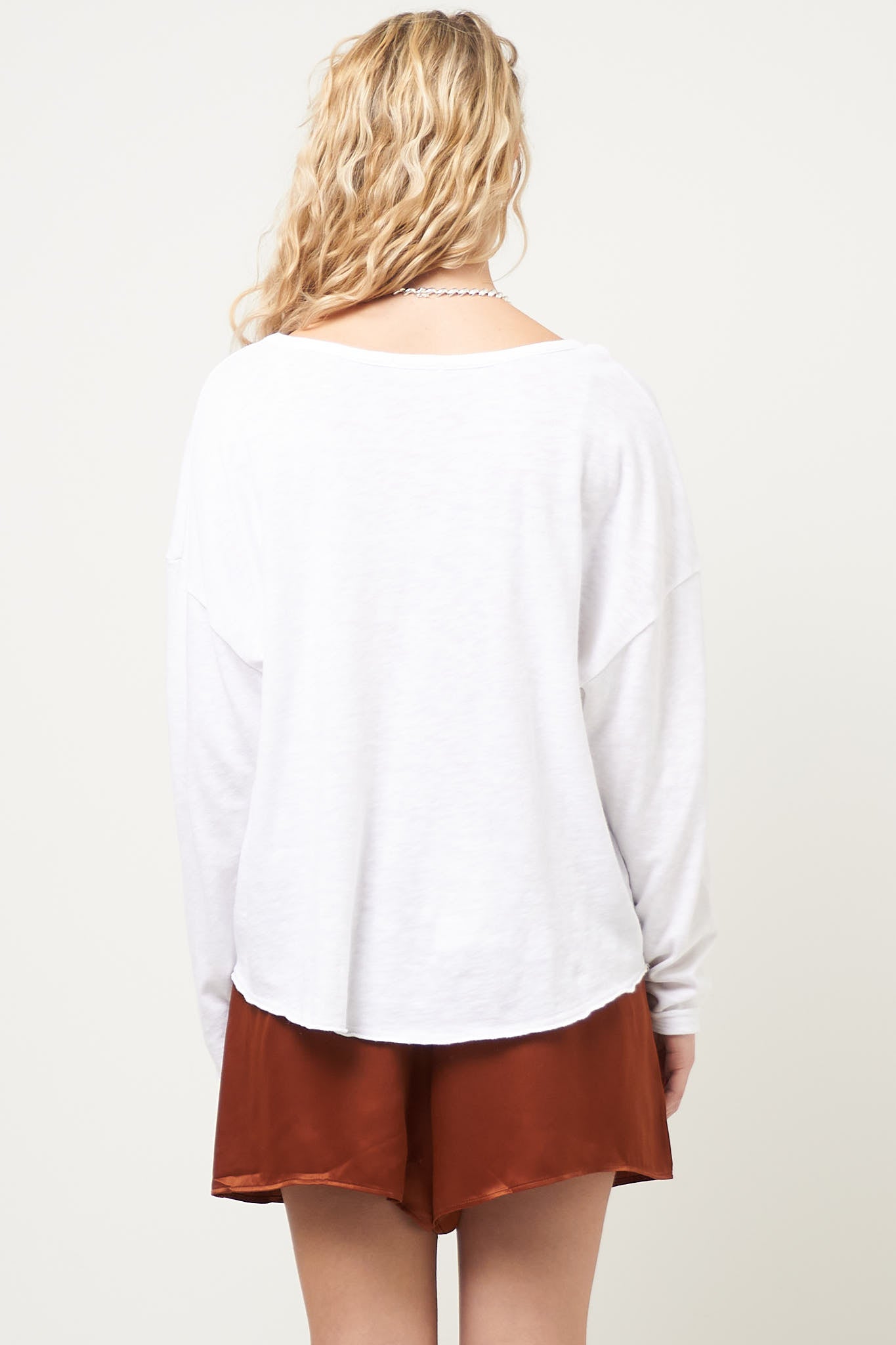 Sonoma L/S V-Neck T-Shirt White