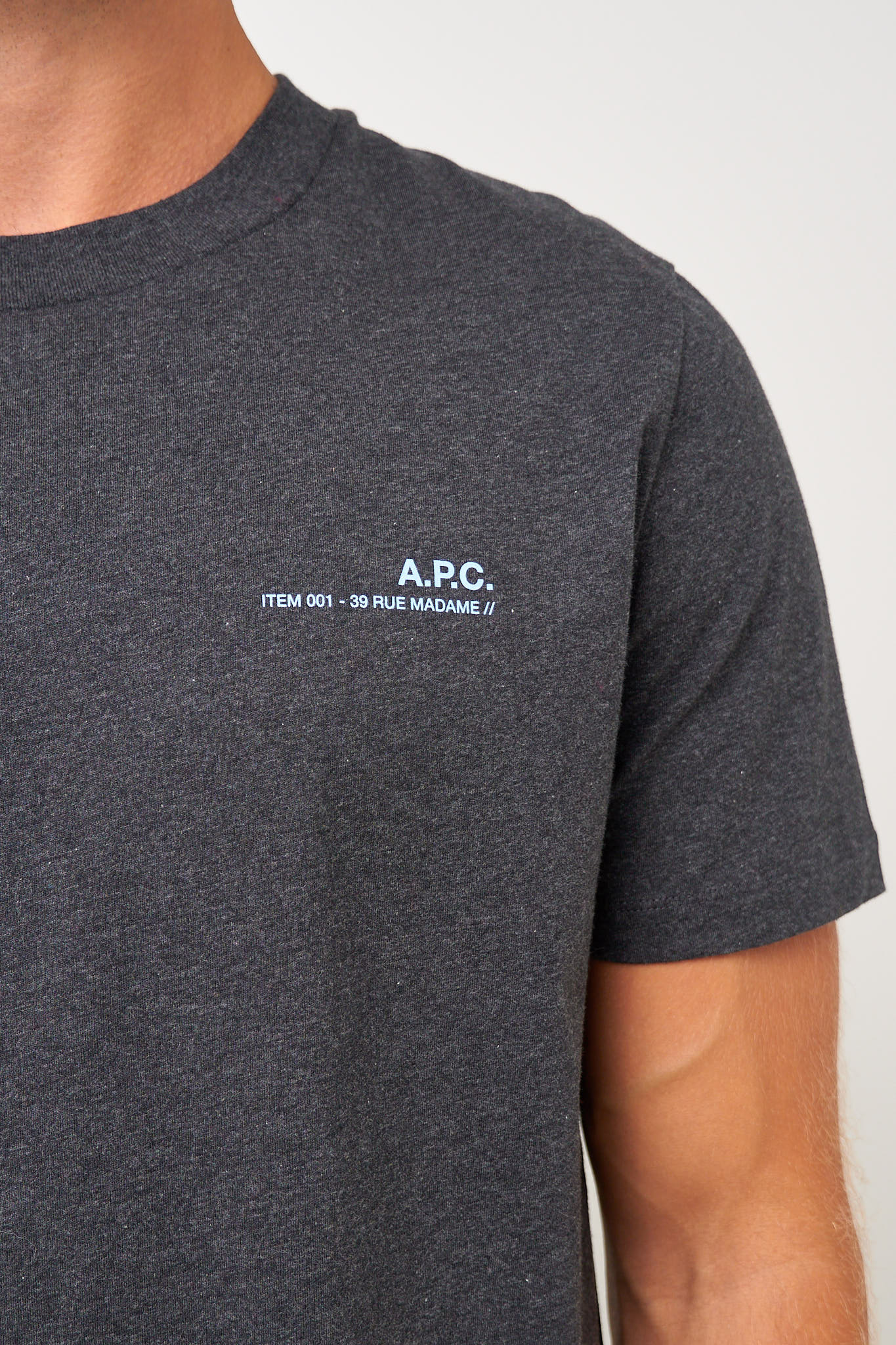 Standard APC T-Shirt Anthracite Grey/Blue