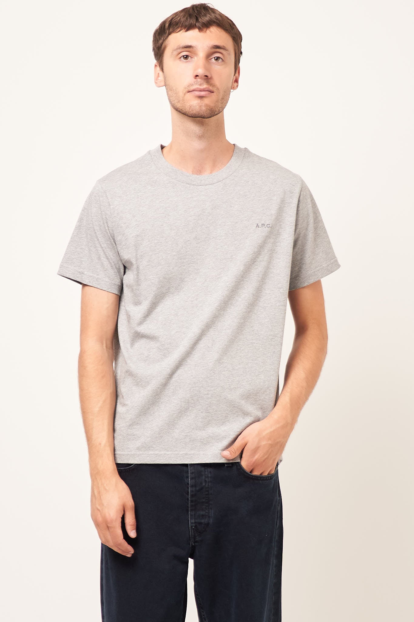 Standard APC T-Shirt Brodee Grey Melange