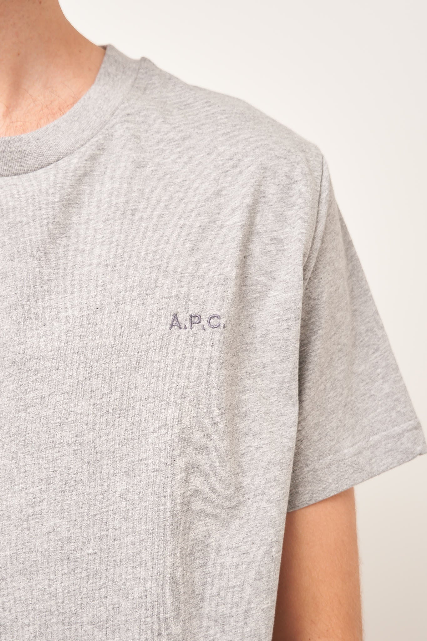 Standard APC T-Shirt Brodee Grey Melange