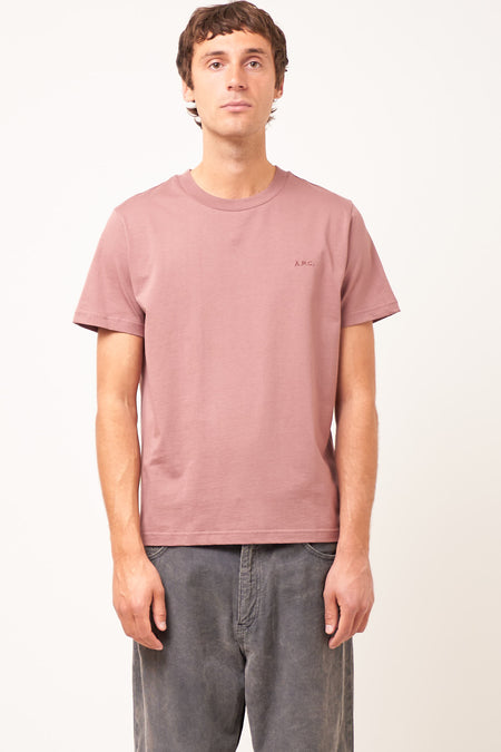Standard APC T-Shirt Embroidered Vieux Rose