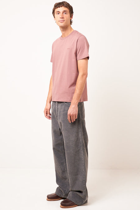 Standard APC T-Shirt Embroidered Vieux Rose