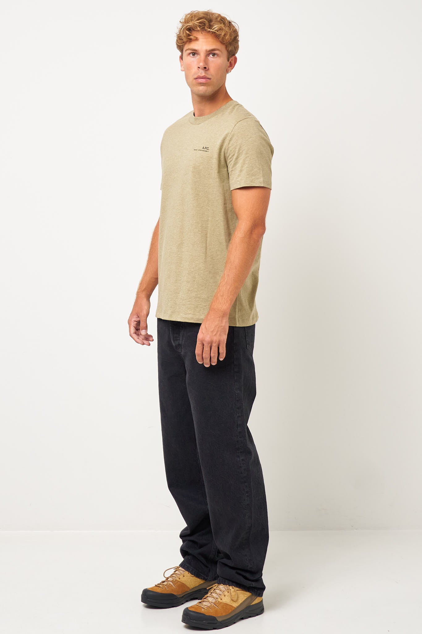 Standard APC T-Shirt Khaki Melange/Black