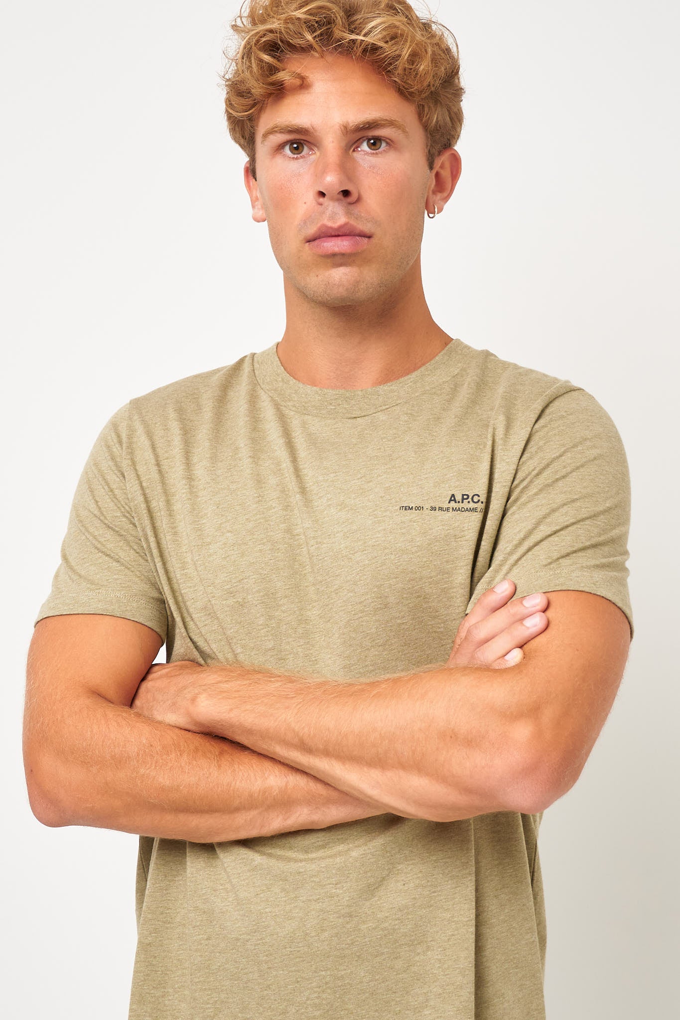 Standard APC T-Shirt Khaki Melange/Black