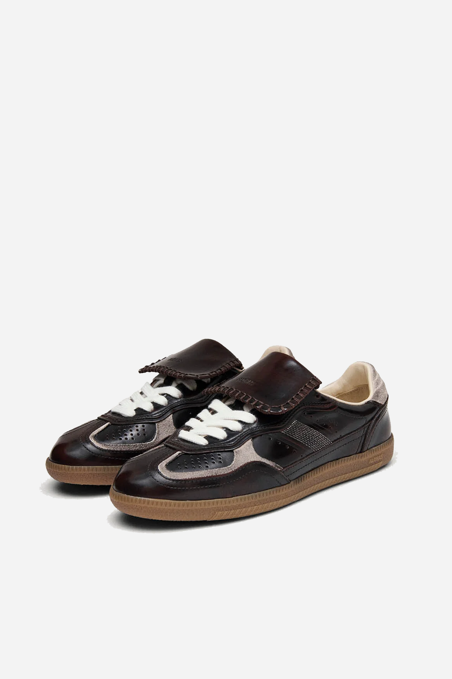 Tb.490 Club Brushed Dark Chocolate Leather Sneakers