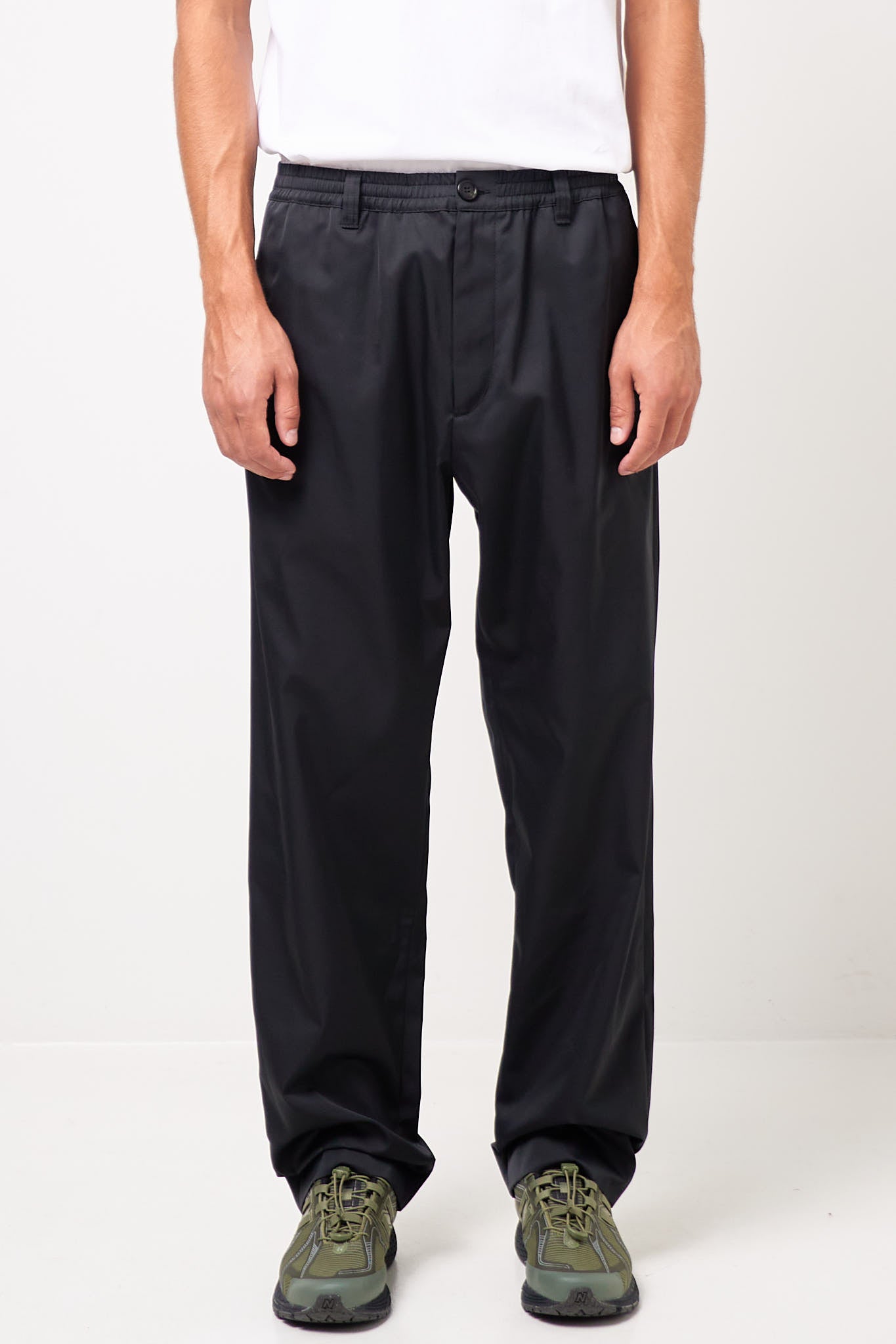 Technical Taffeta Trousers Black