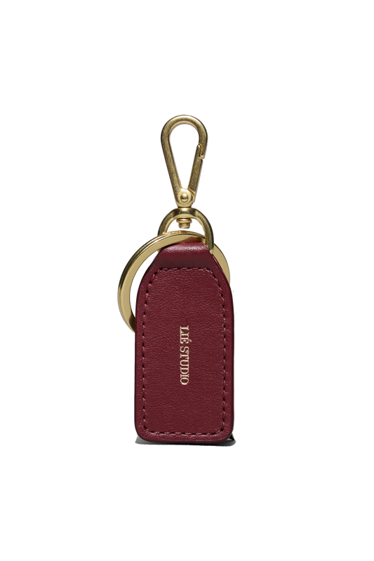 The Gaby Keyring Burgundy Red