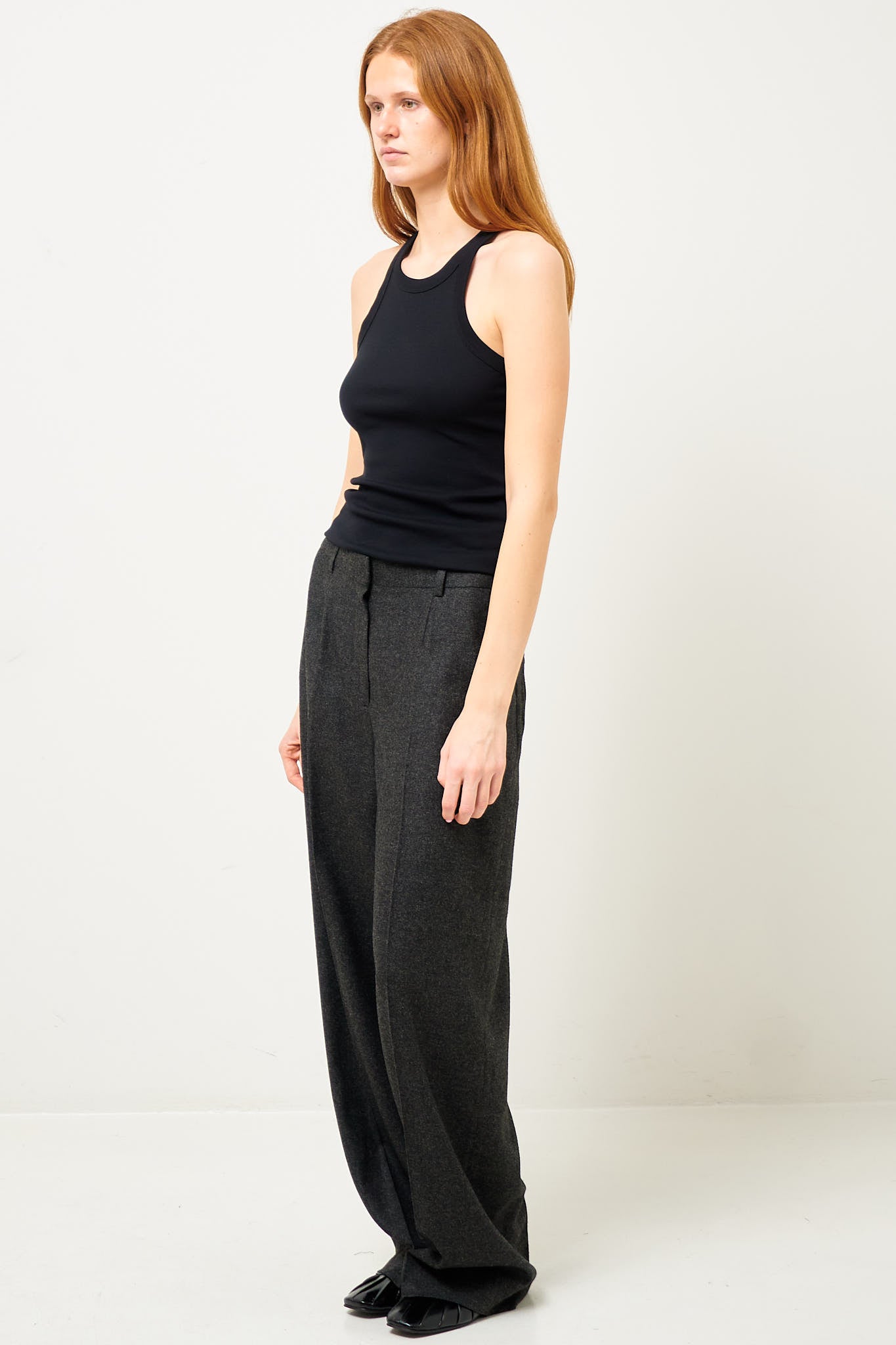 Curved Rib Tank Black