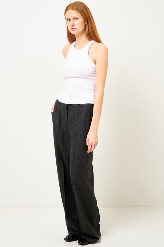 Curved Rib Tank White