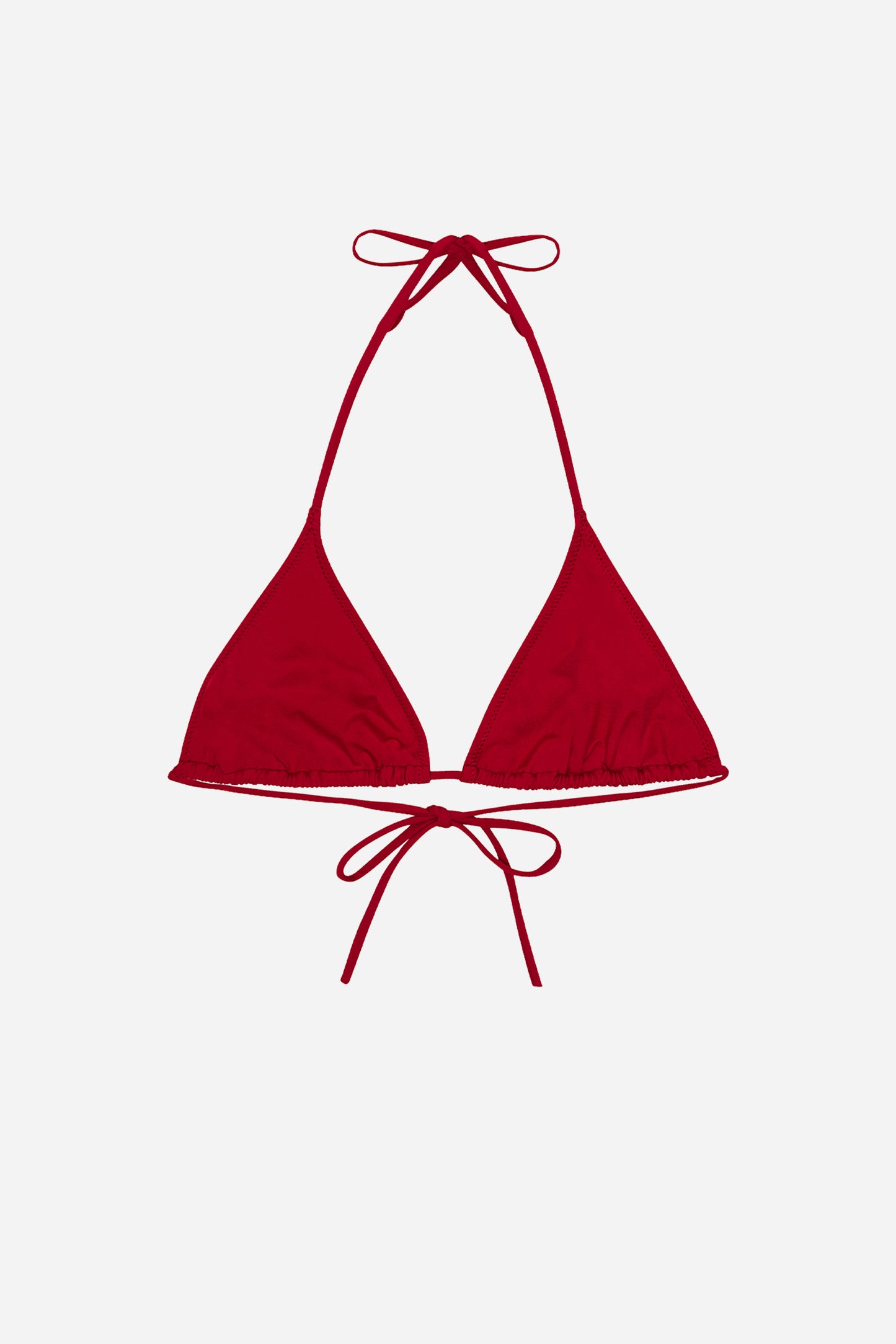 Triangle Bikini Top Red