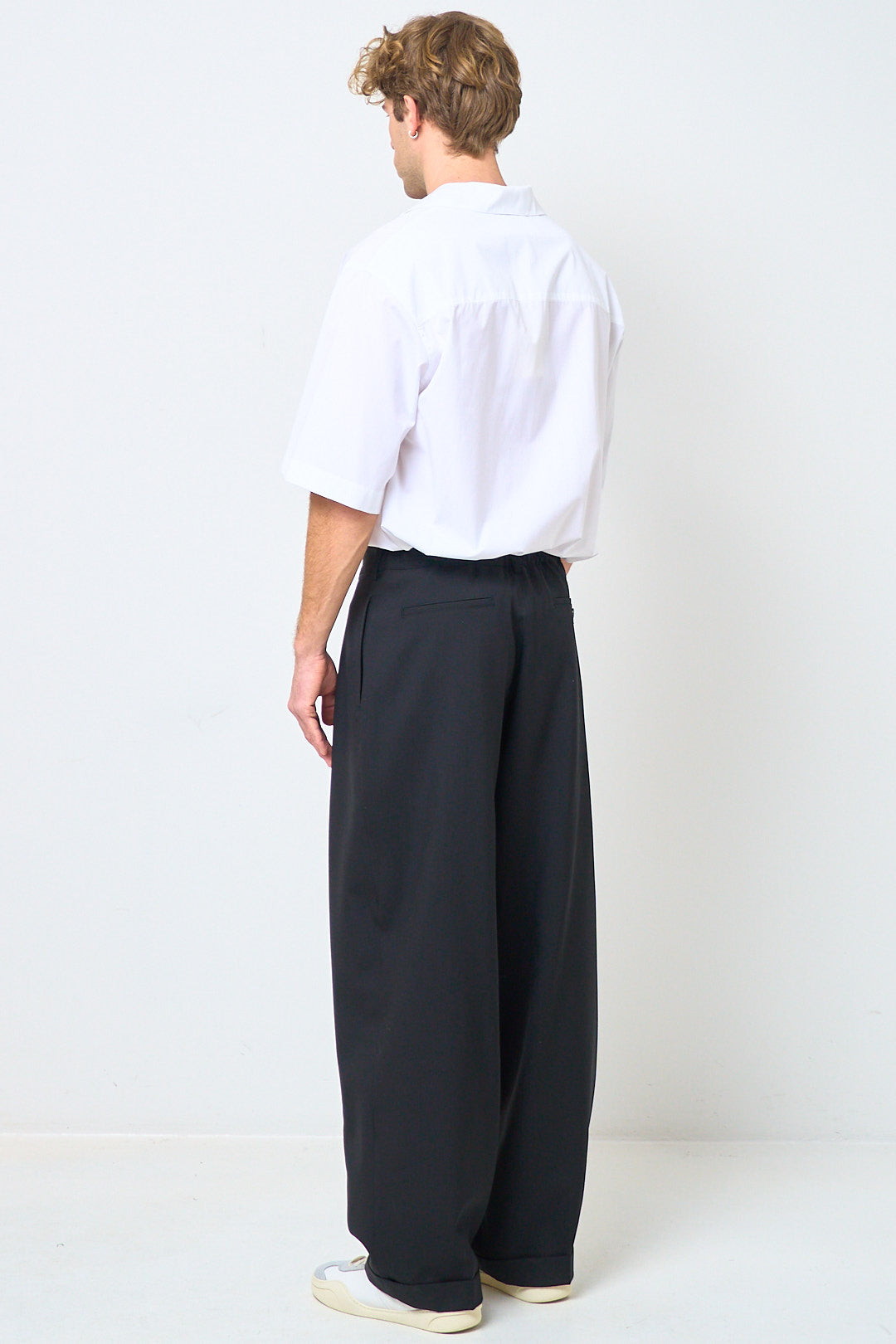 Tropical Wool Pants Black