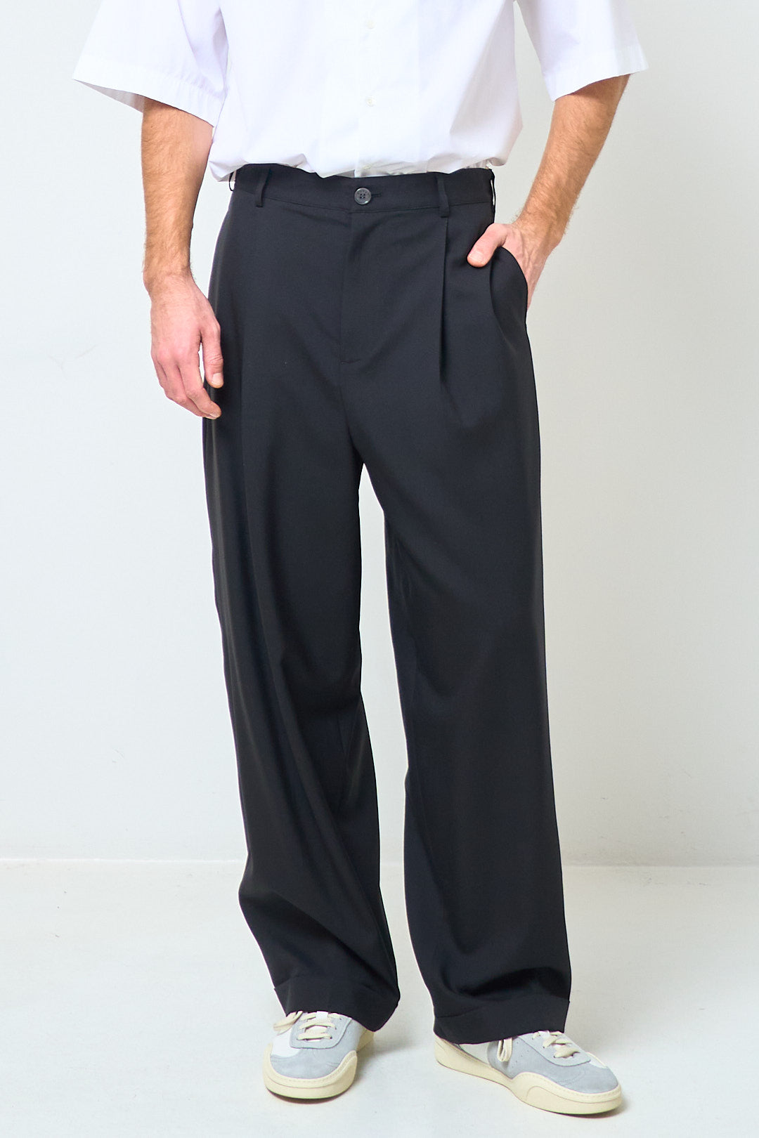 Tropical Wool Pants Black