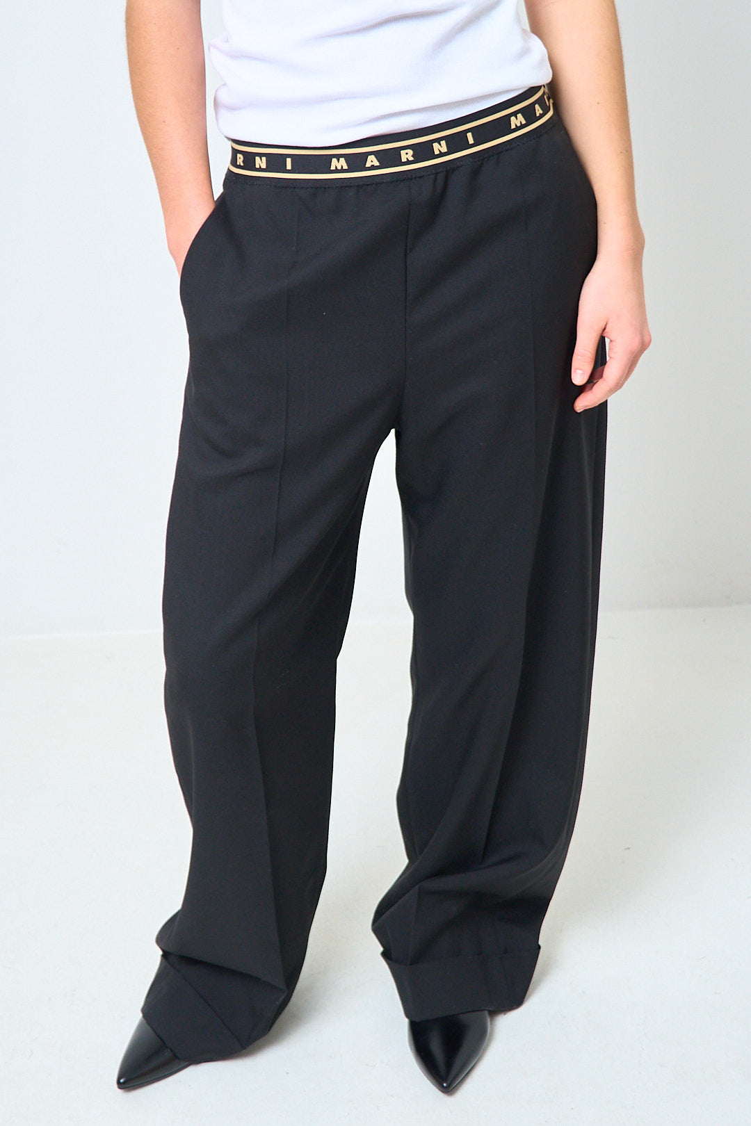 Tropical Wool Trousers Black