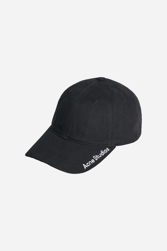 Twill Logo Cap Black