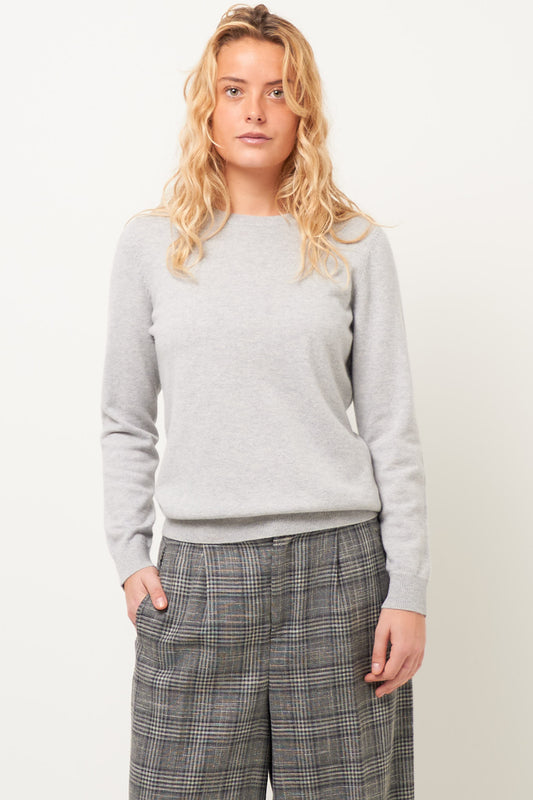 Vigga Cashmere Sweater Light Grey