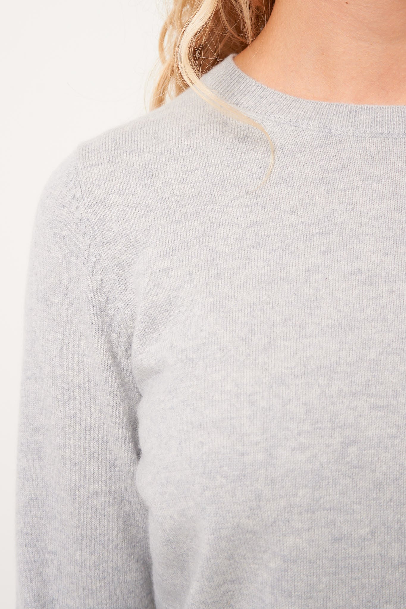 Vigga Cashmere Sweater Light Grey